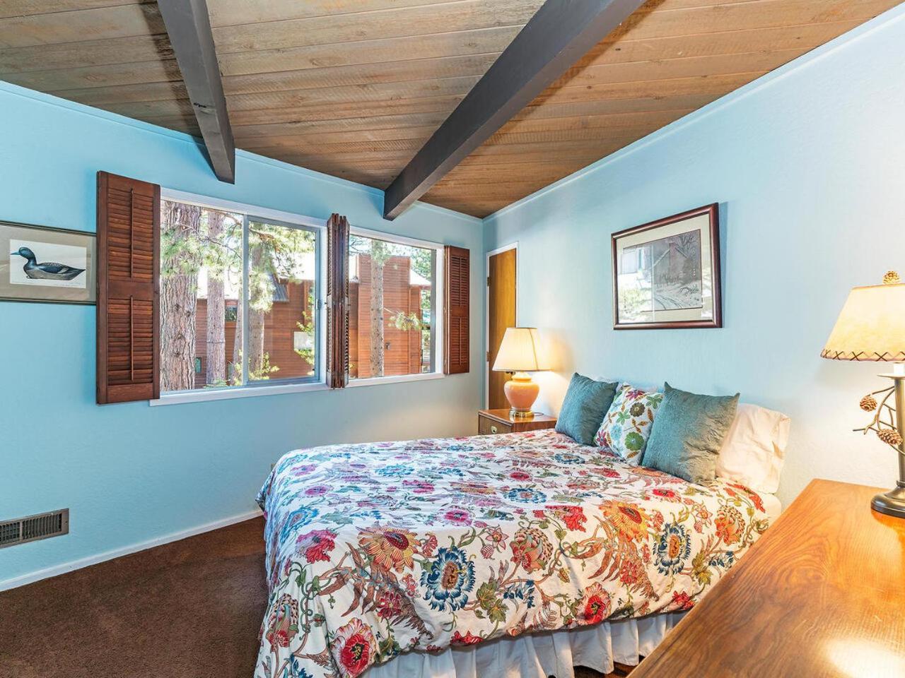 Enjoy the brilliant views of Lake Tahoe from this mountainside Cabin view 5