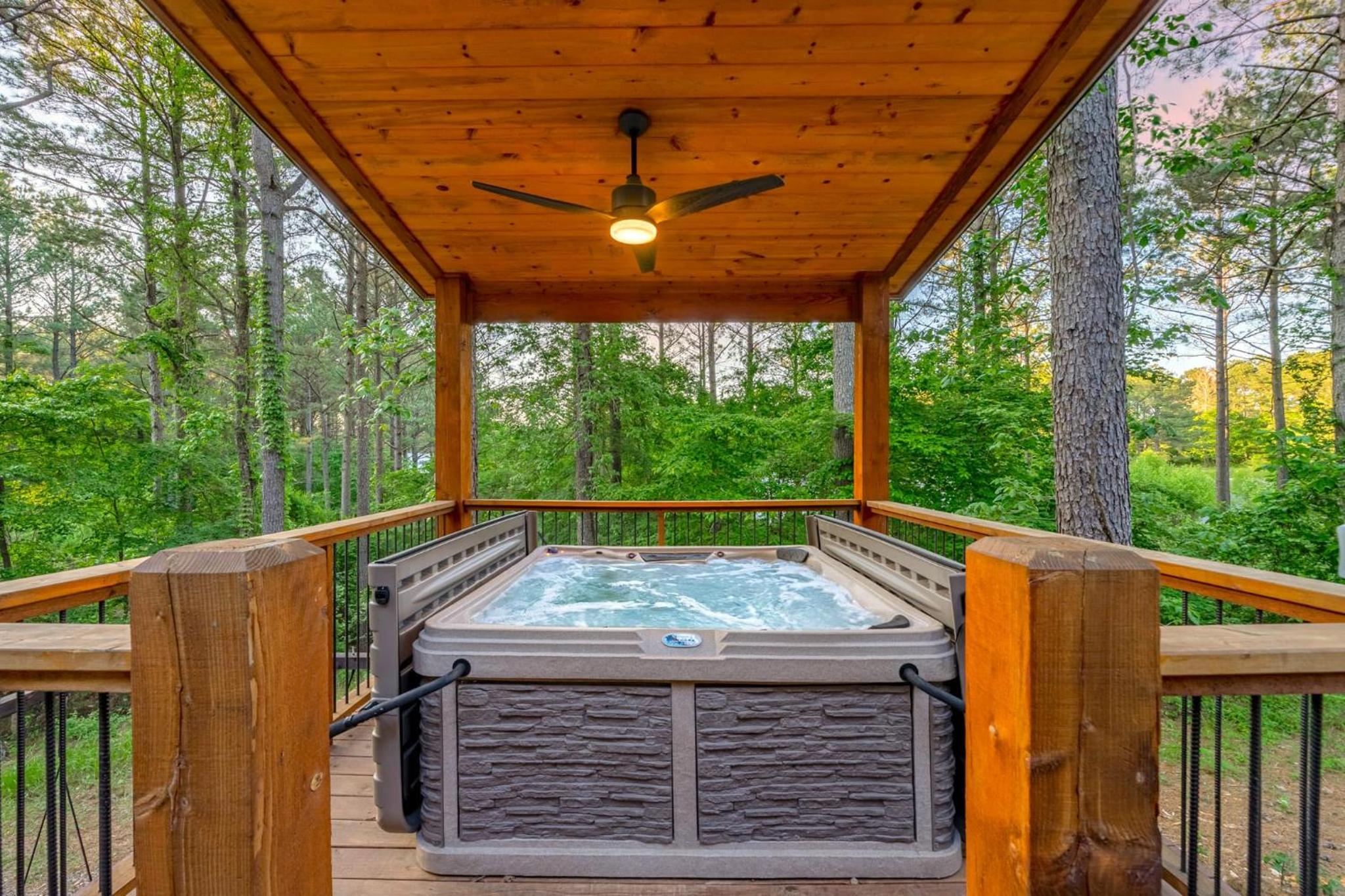 New HGTV Cabin: Hot Tub BBQ Firepit Sleeps 10 view 2
