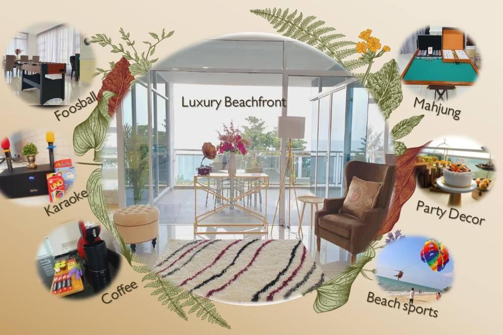 F1E DeOwl Beachfront Balcony Seaview karaoke condo photo 1