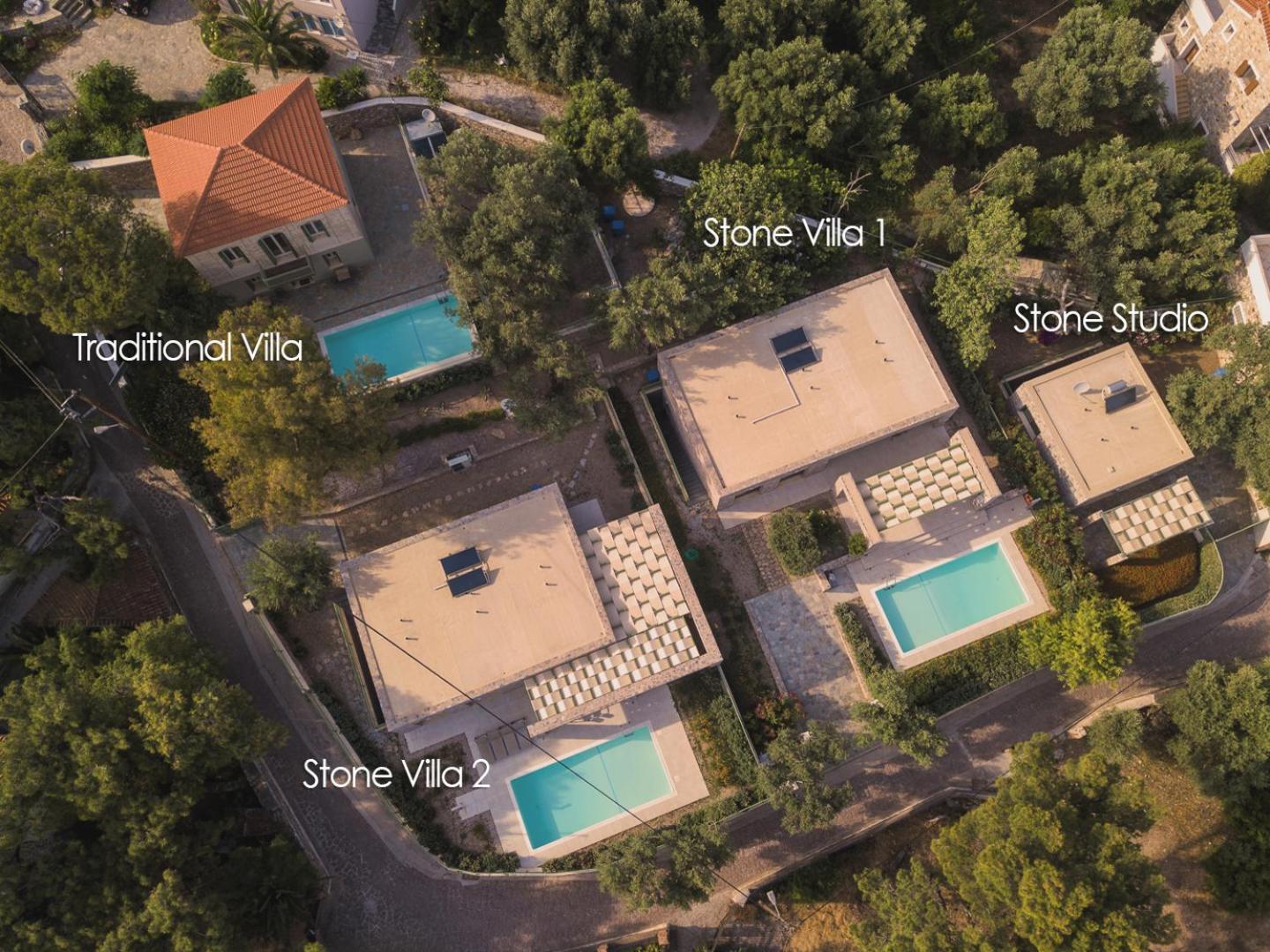 Ouzo Stone House 1 with private pool