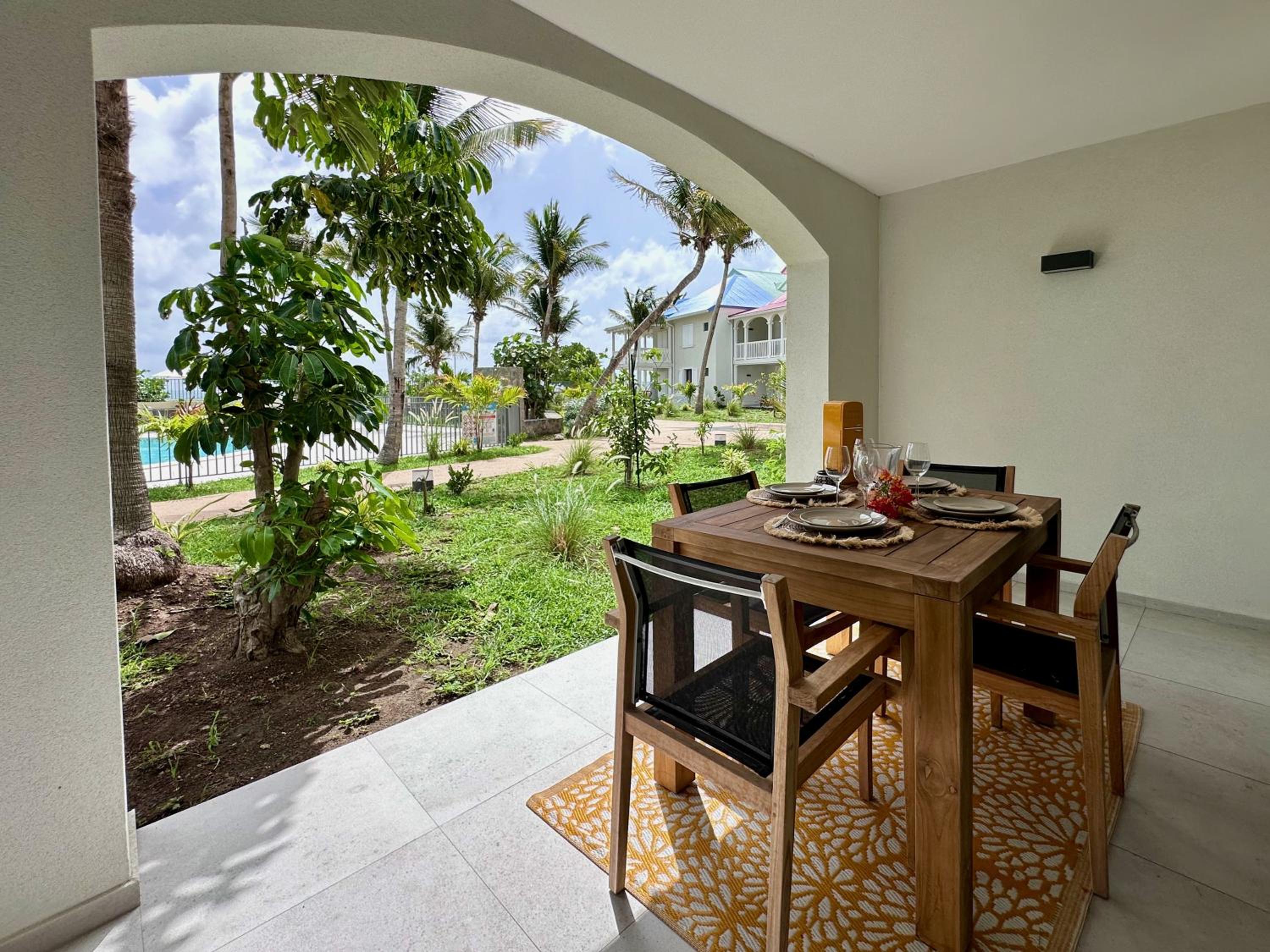 Studio Eleven Alamanda Resort beach front view 3