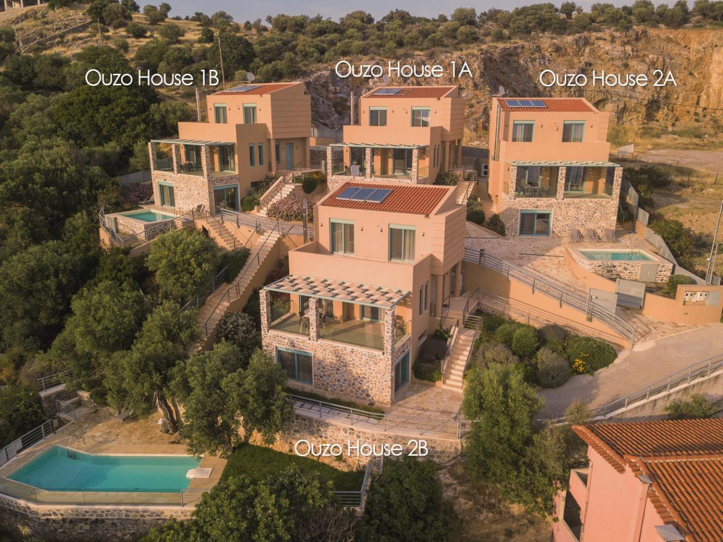 Ouzo Panoramic Houses 2, with private pool view 2