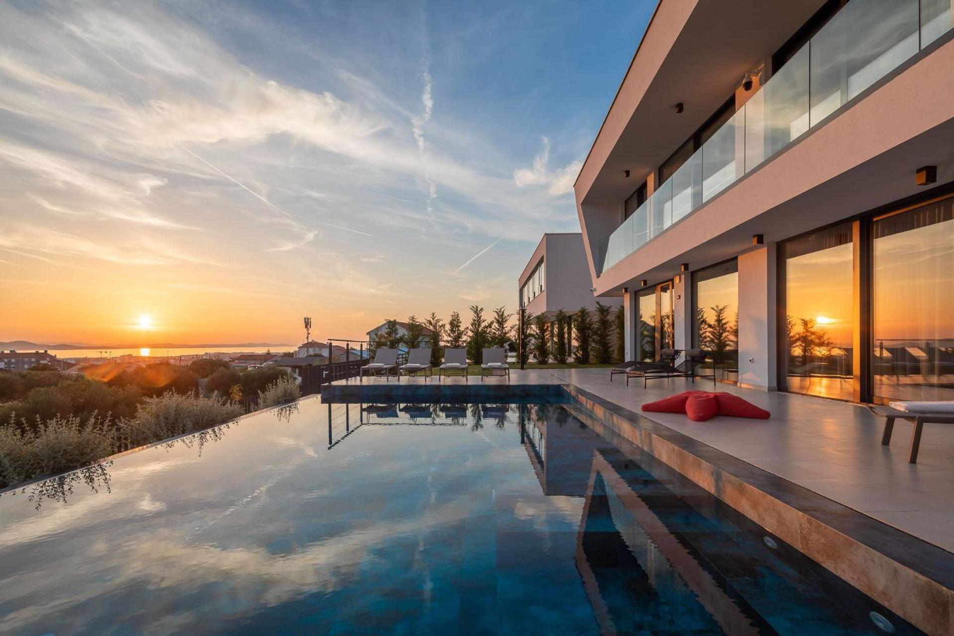 Luxury Villa 22 with heated infinity pool view 2