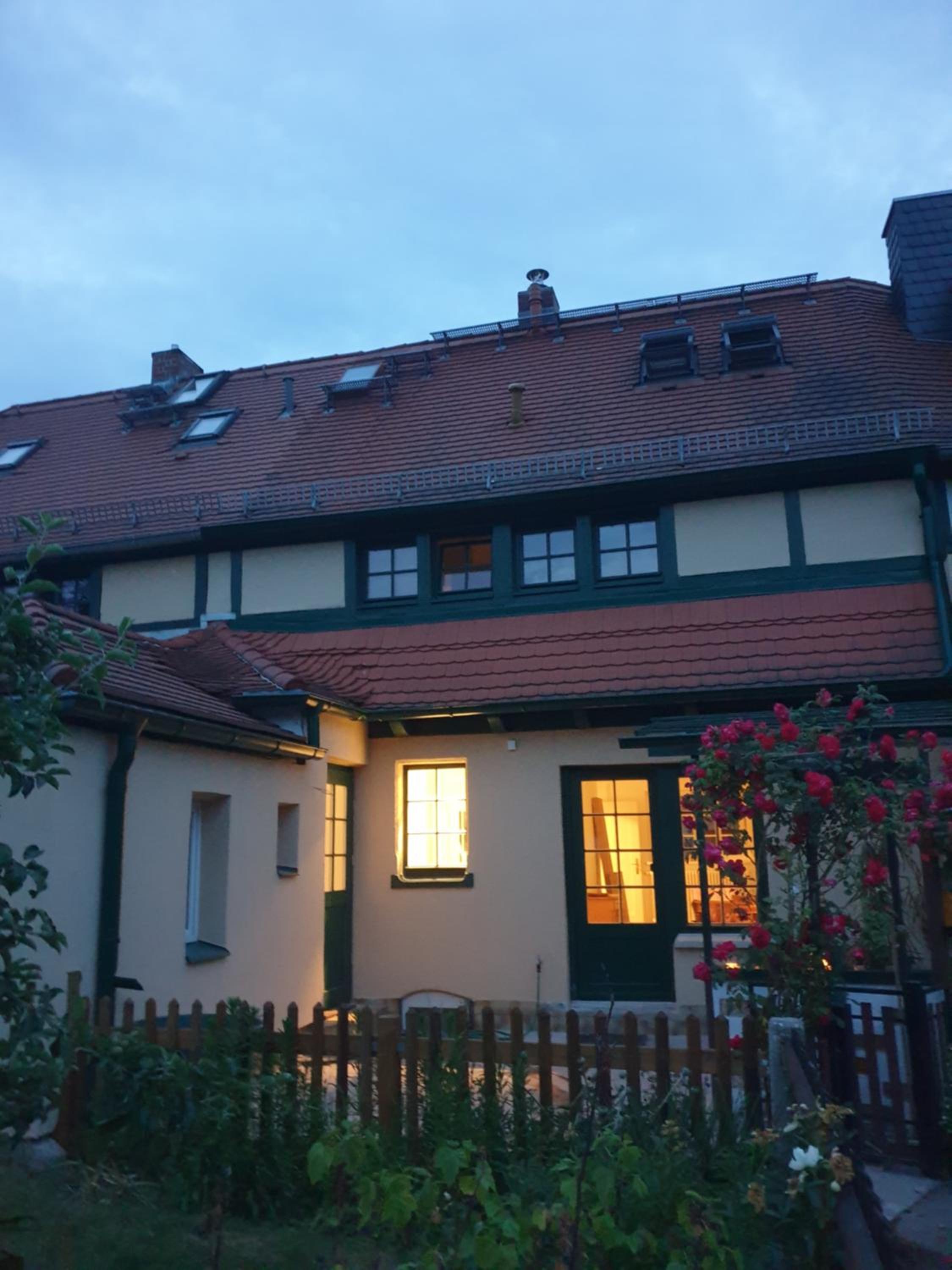 Denkmal-Ferienhaus in Dresden-Hellerau mit Sauna und Kamin