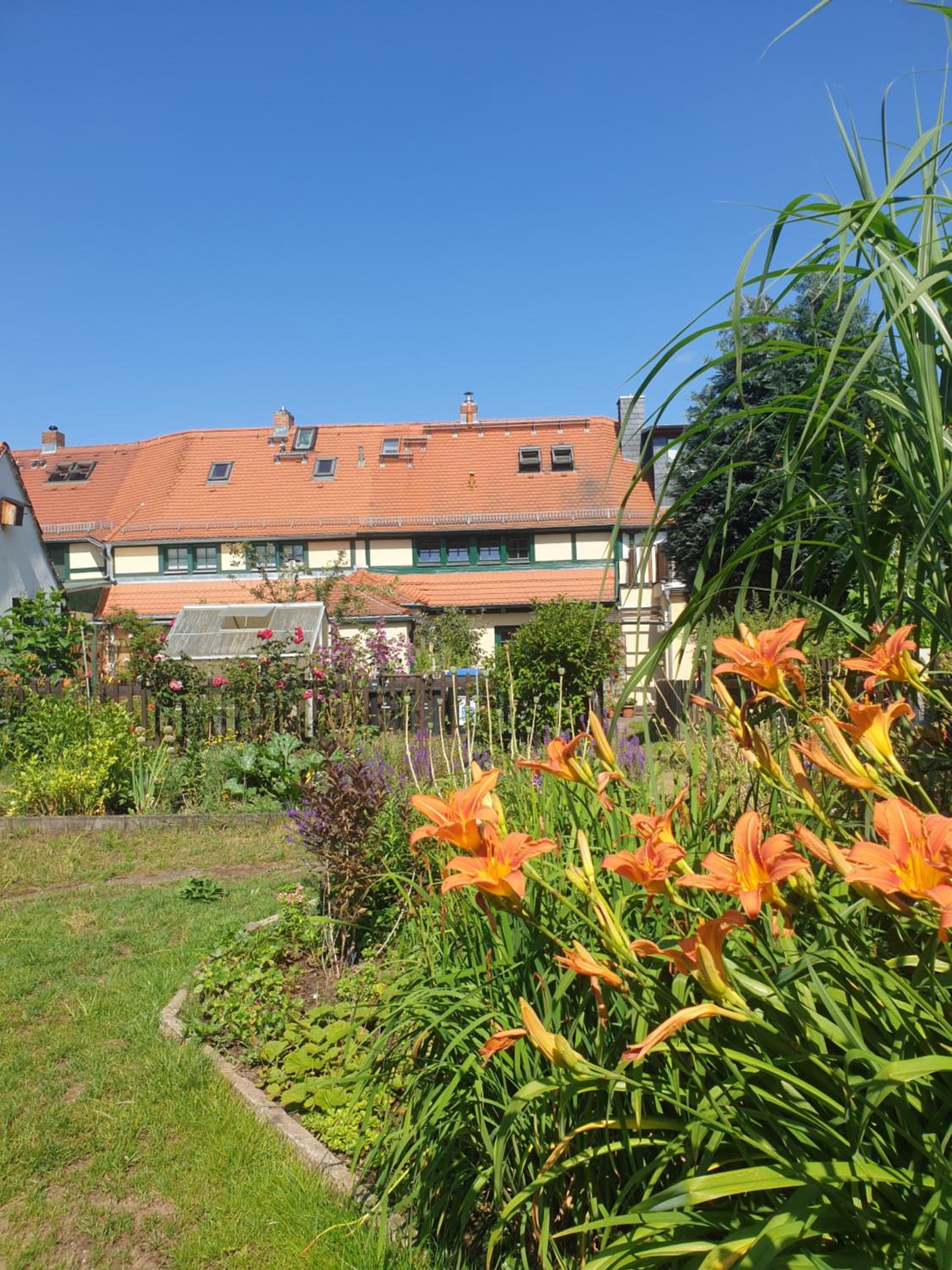 Denkmal-Ferienhaus in Dresden-Hellerau mit Sauna und Kamin
