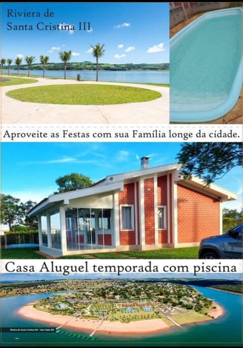 Riviera de Santa Cristina III, piscina e represa, tijolinho vermelho