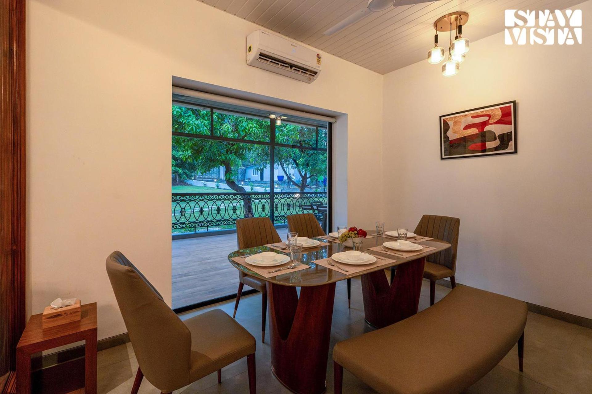 StayVista's The Oasis - Serene Retreat with Private Pool, Lawn & Gazebo view 4