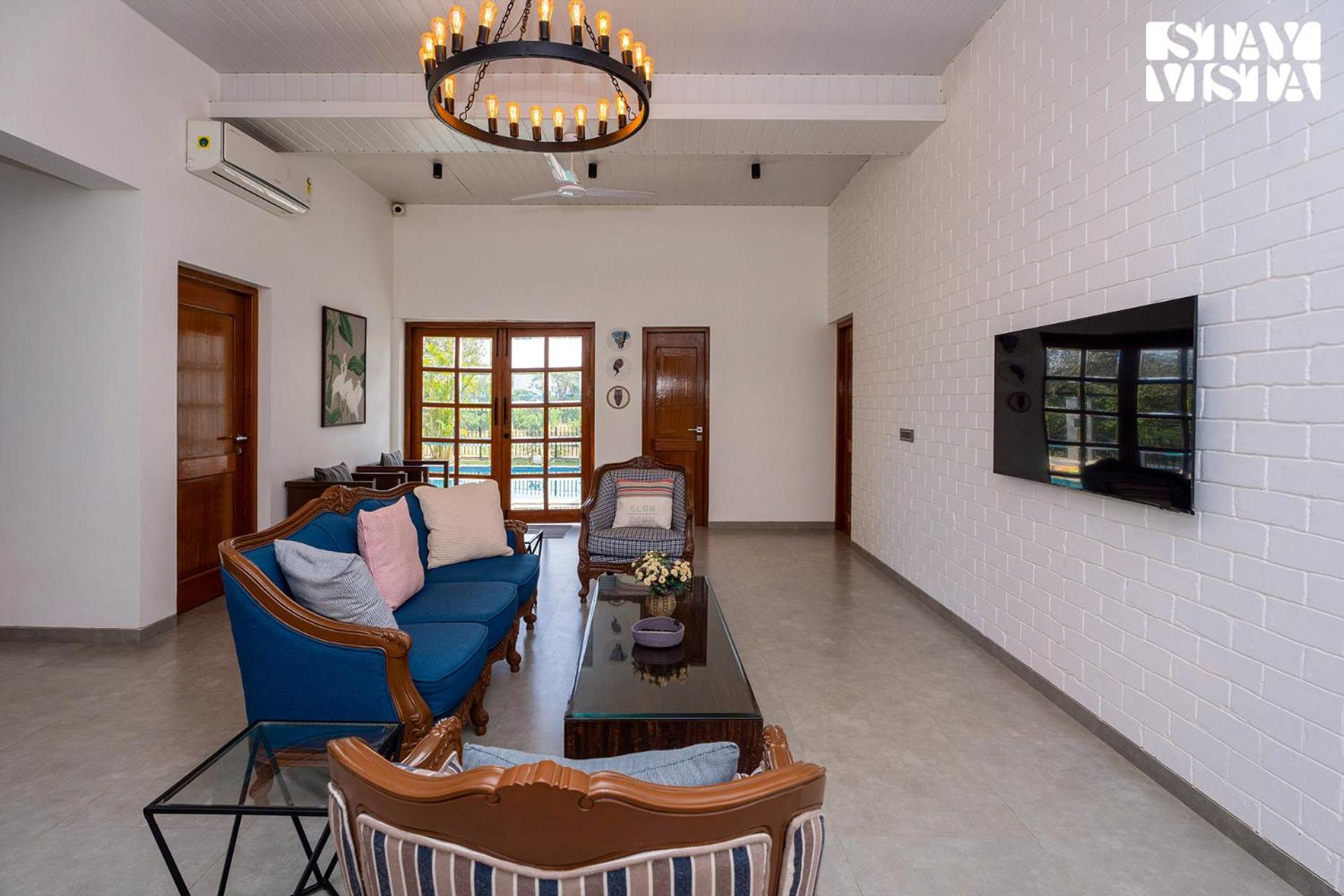 StayVista's The Oasis - Serene Retreat with Private Pool, Lawn & Gazebo view 5