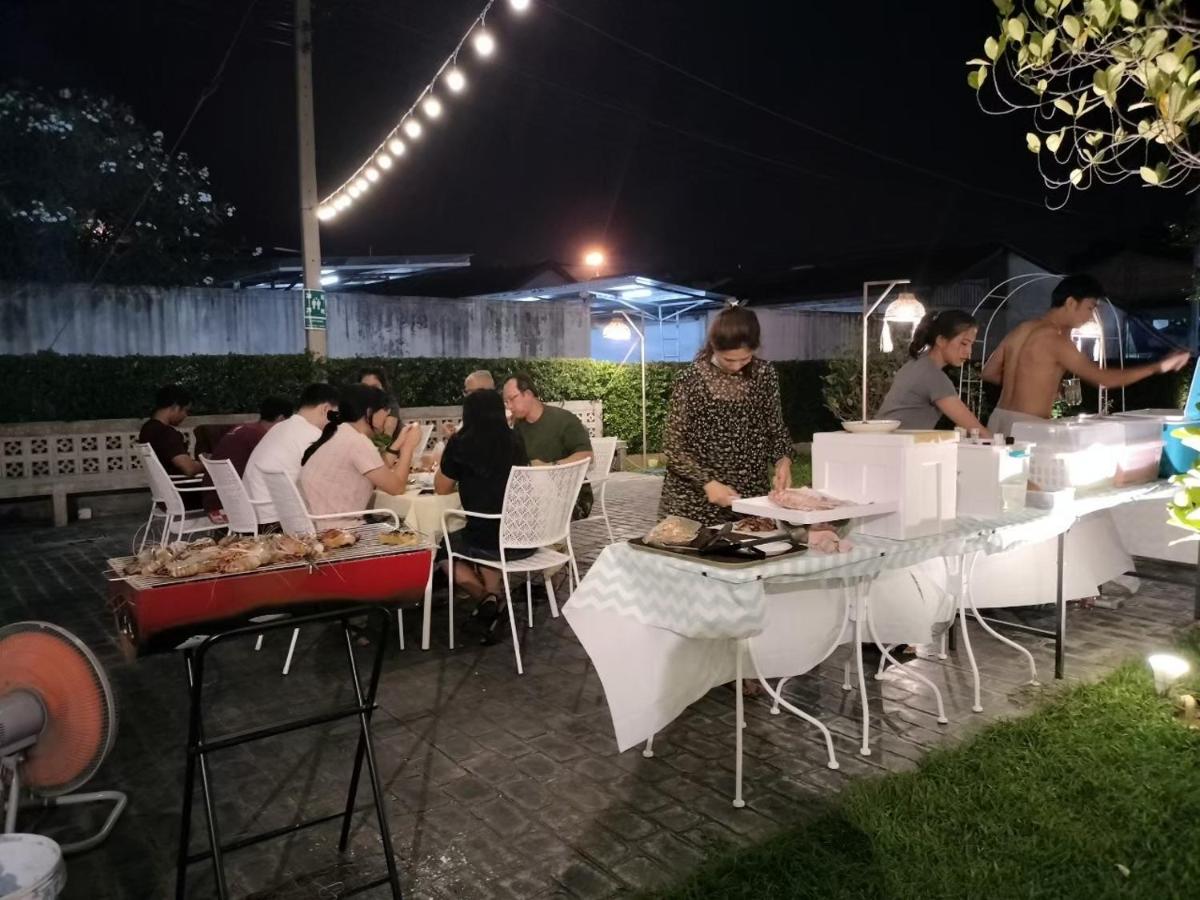 outdoor BBQ area