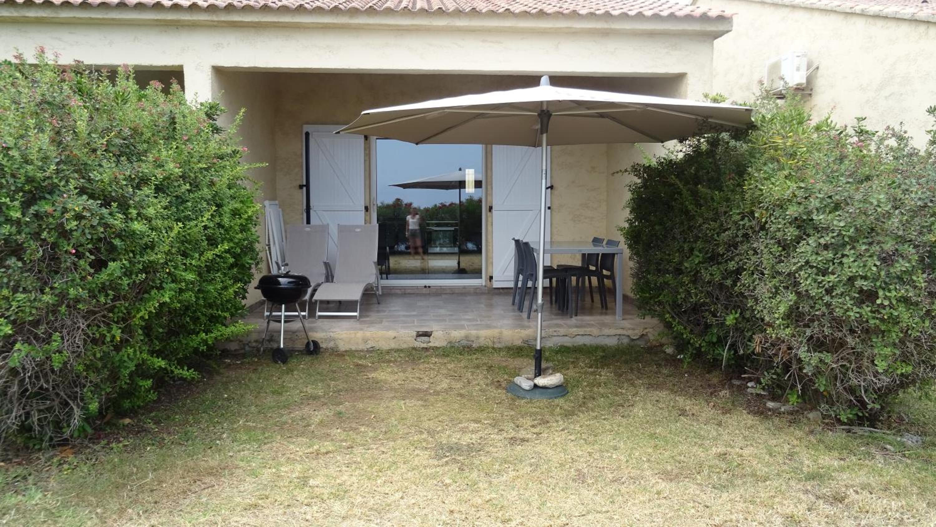 outdoor BBQ area