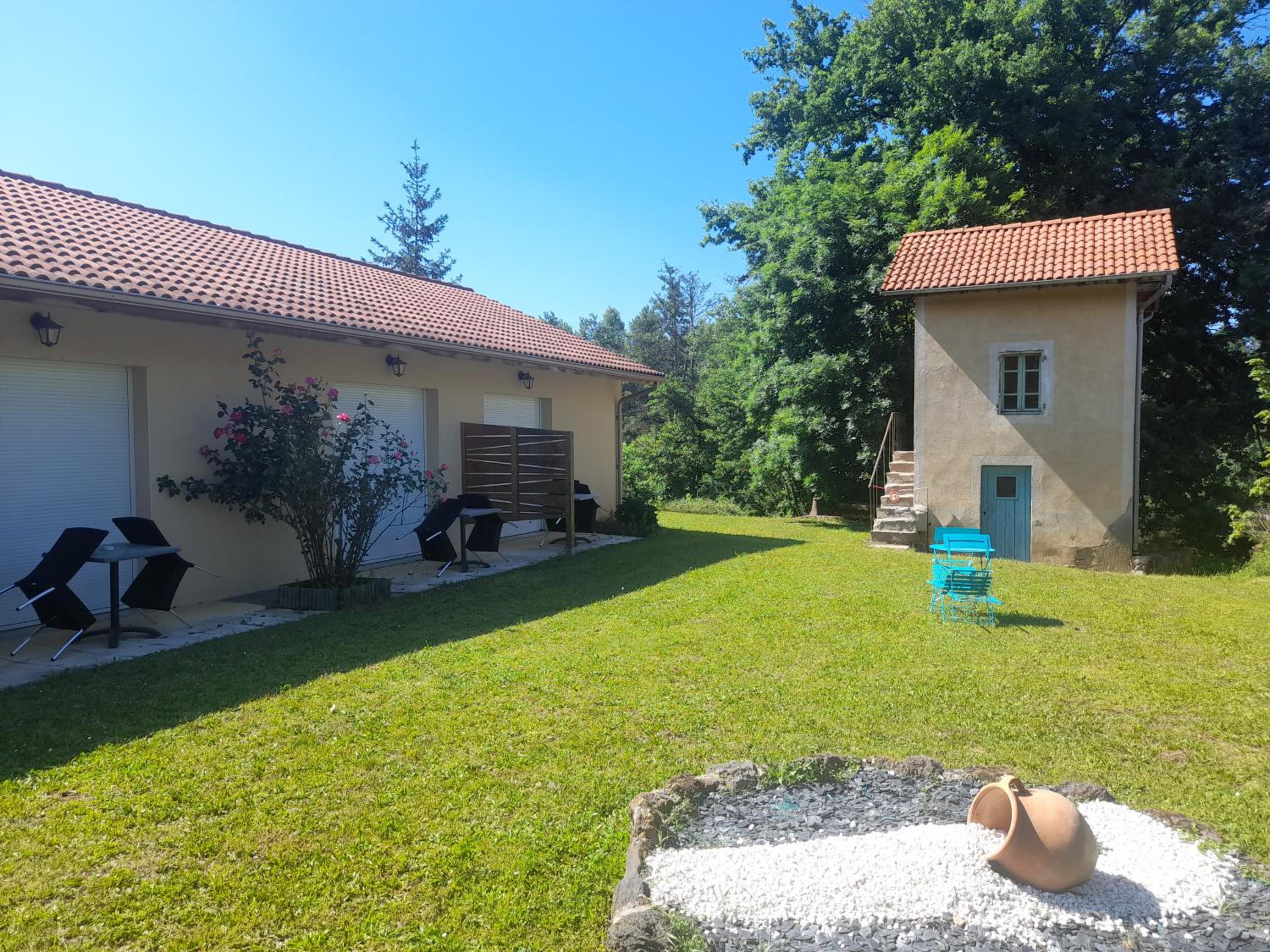 outdoor BBQ area