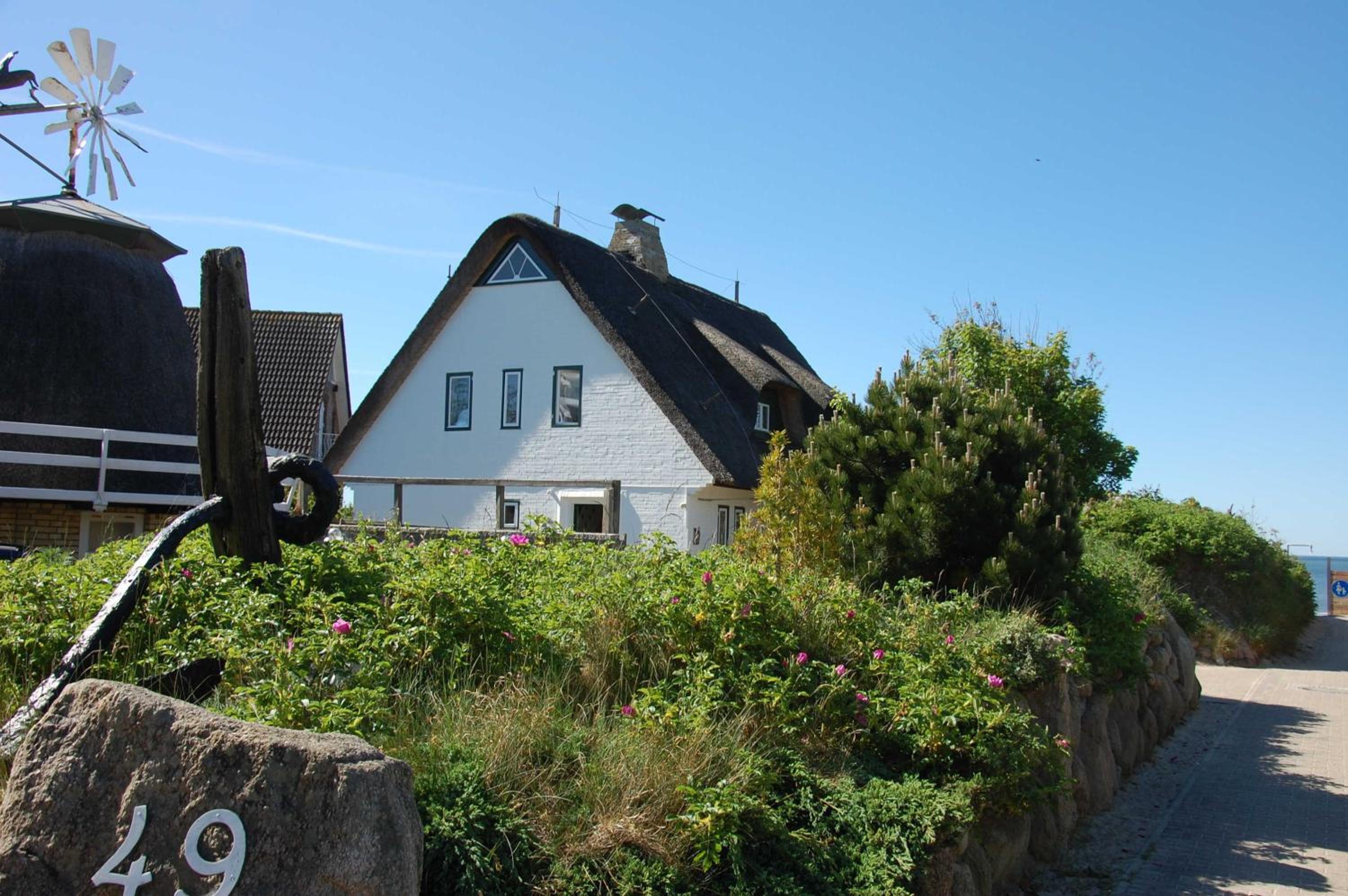 Reethaus am Strand direkt am Meer