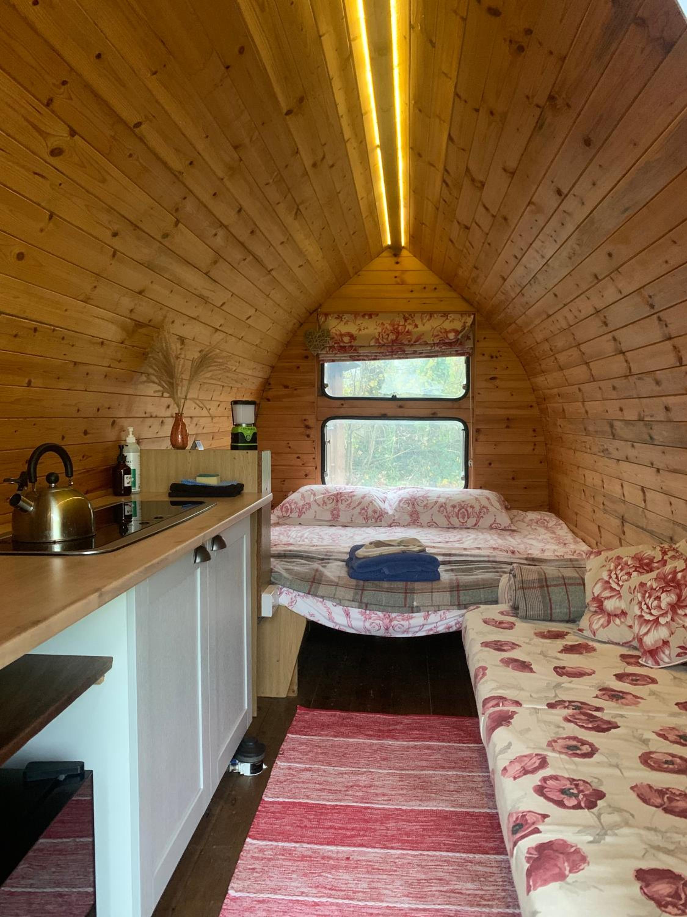 Ceridwen Glamping, double decker bus and Yurts
