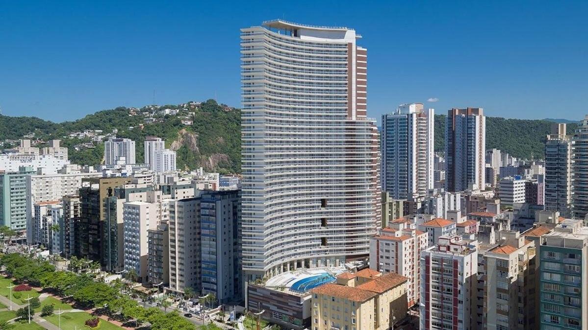 Hotel Studio Moderno Em Condominio De Luxo Pe Na Areia Em Santos