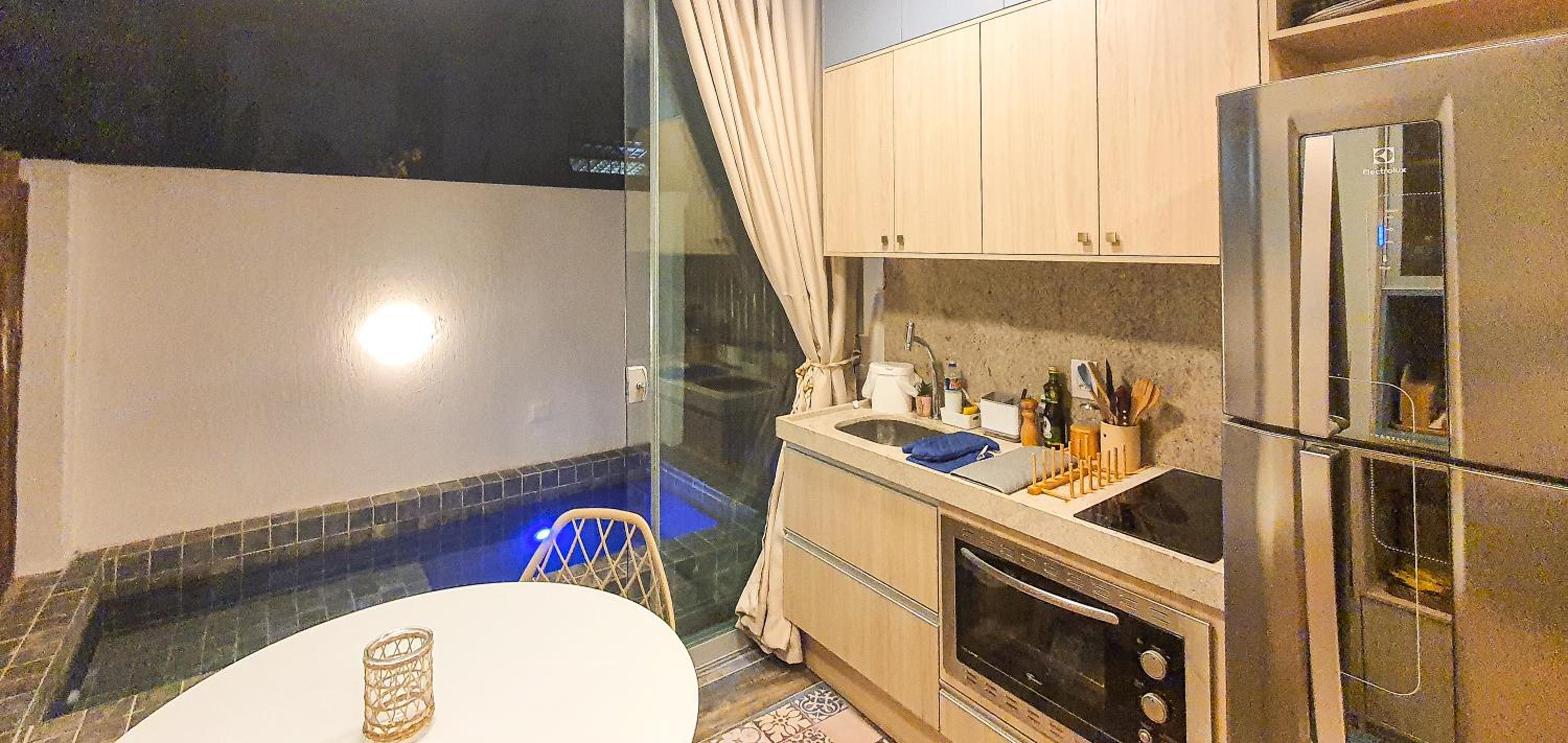 VDP05 · Flat: Piscina Privativa e Praia a 100m, sauna
