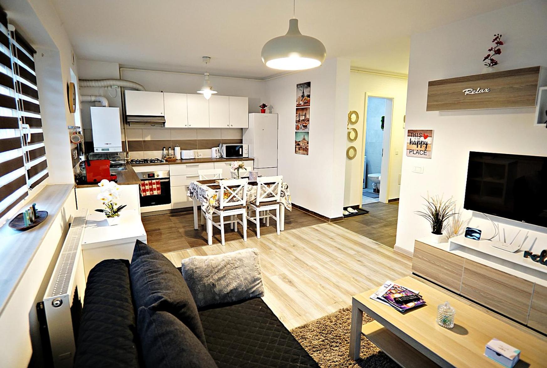 Relaxing Coresi Mall studio free parking