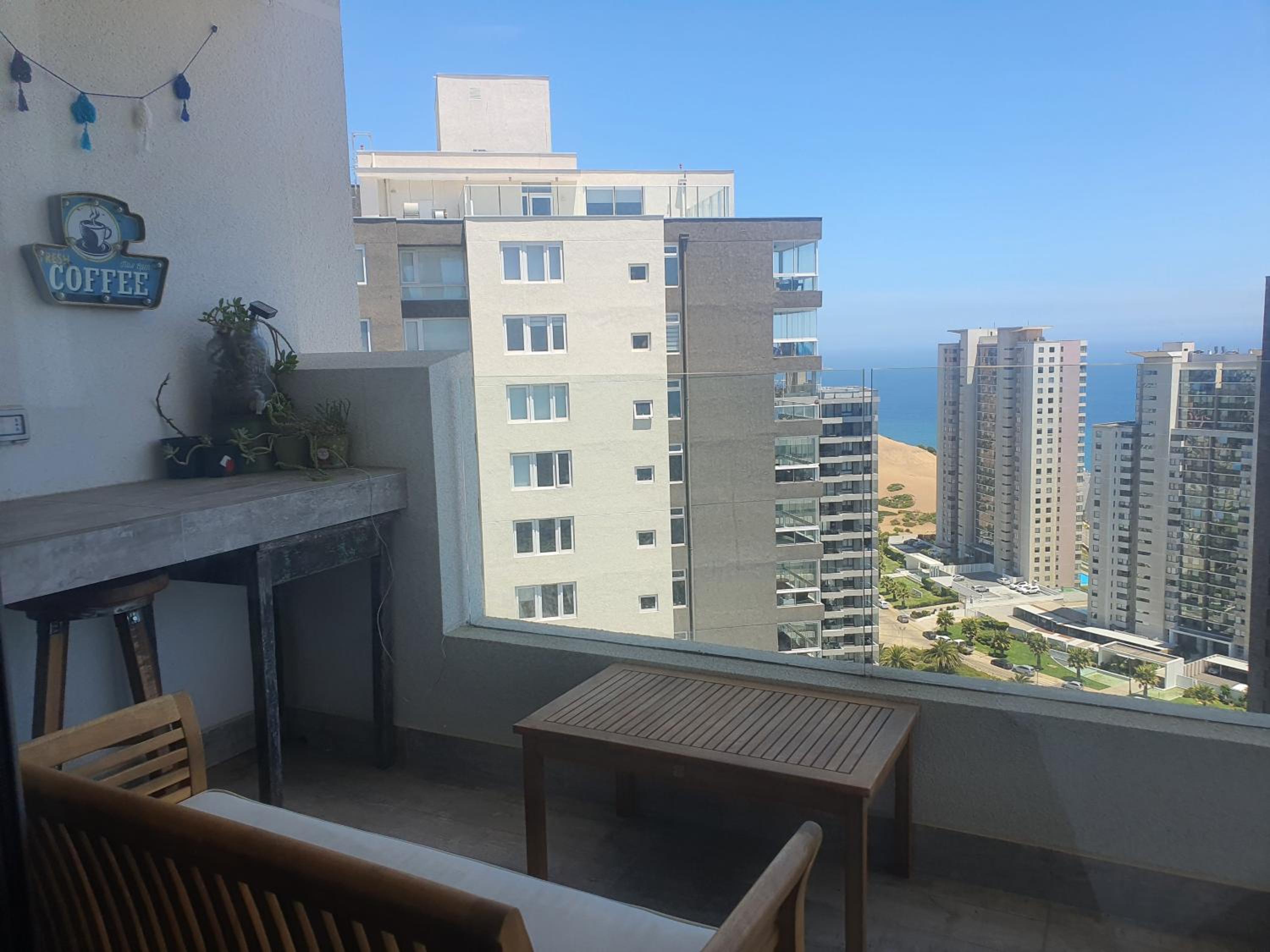 Hermoso depto en Costa de Montemar, Vista al mar