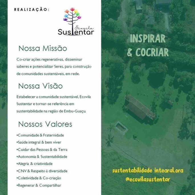 Casa de Fazenda na Ecovila Sustentar, 38km de SP