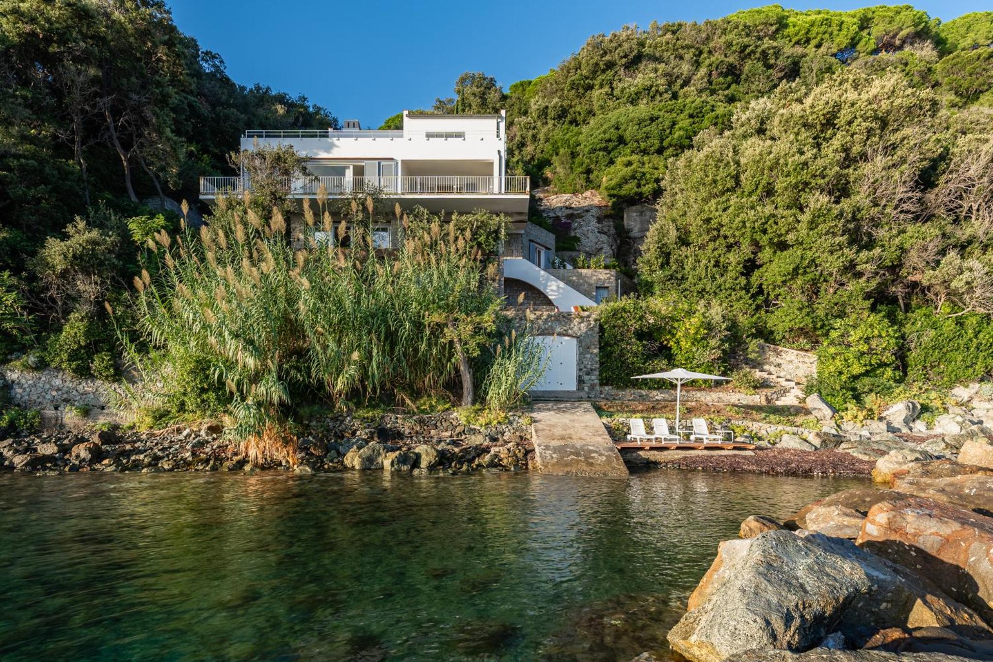 Villa Escalina with private beach and A/C view 2