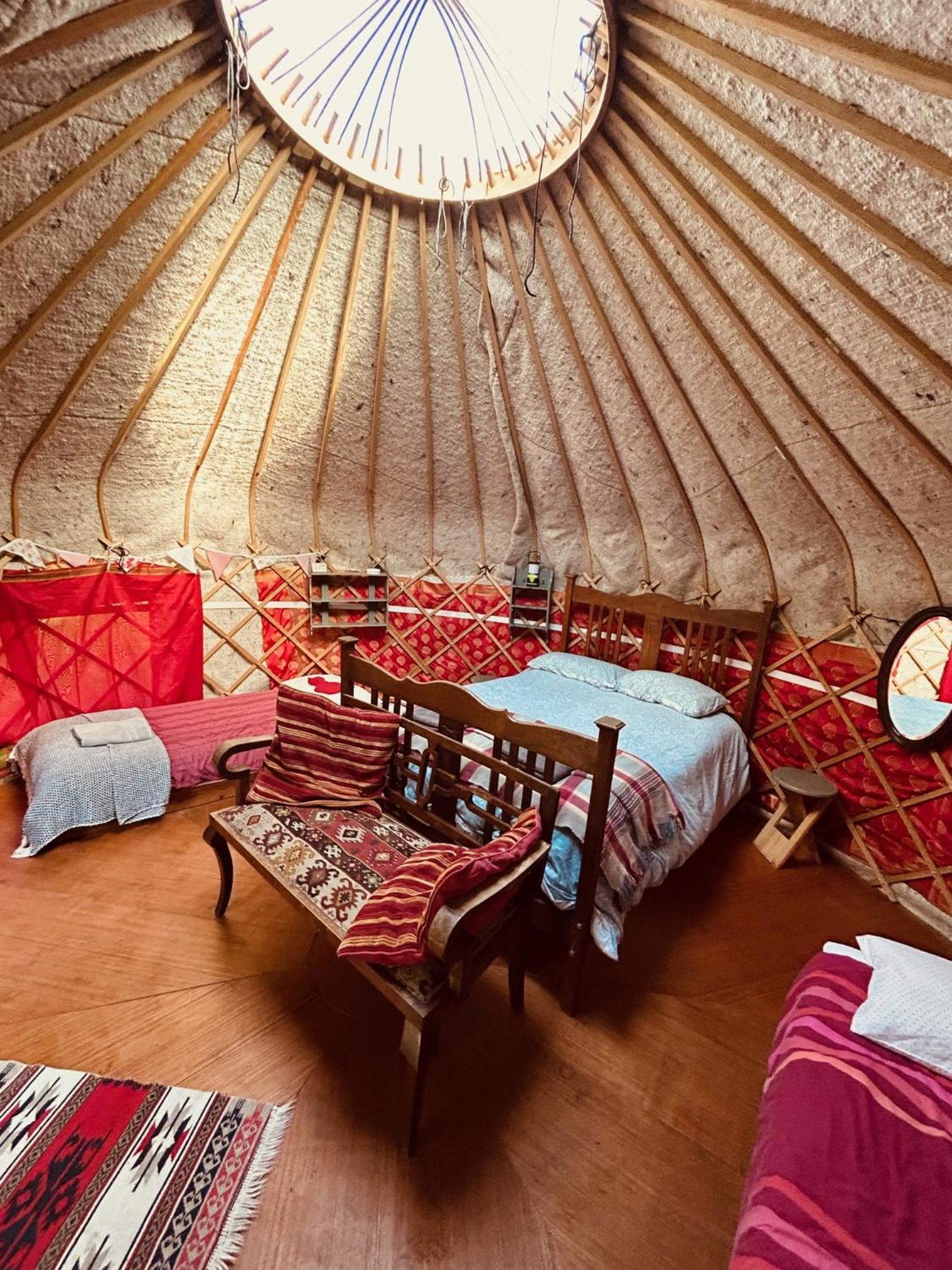 Ceridwen Glamping, double decker bus and Yurts