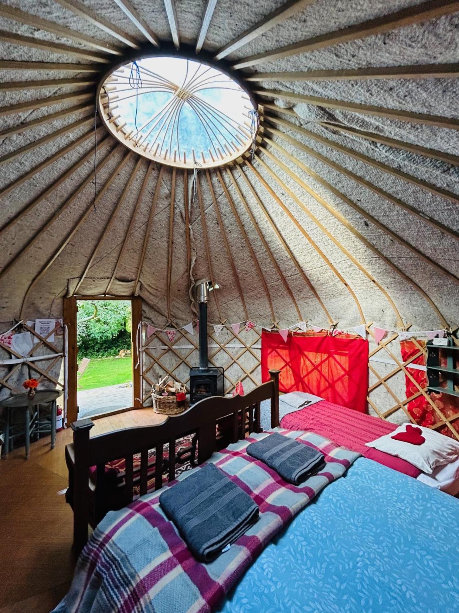 Ceridwen Glamping, double decker bus and Yurts