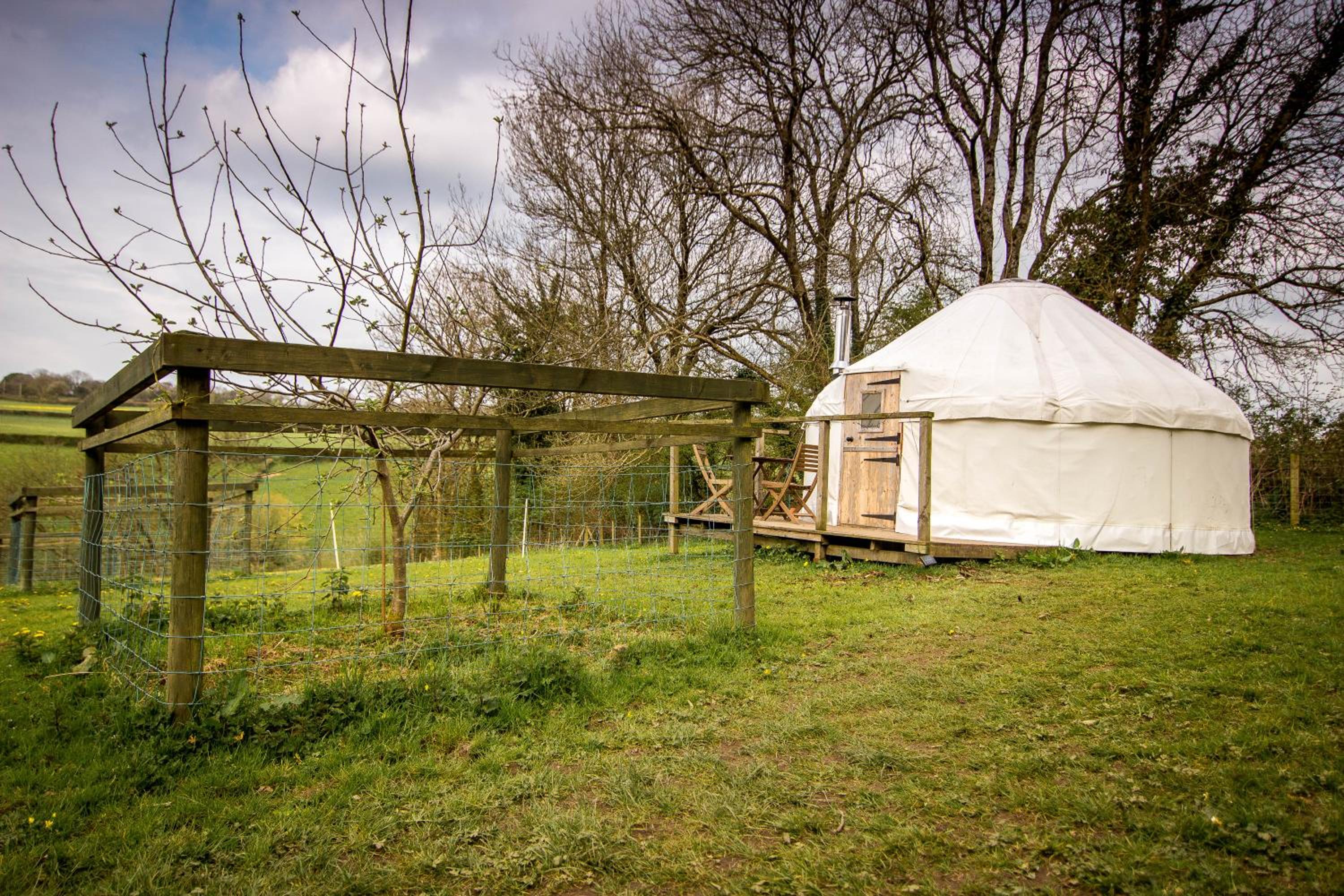 Ceridwen Glamping, double decker bus and Yurts