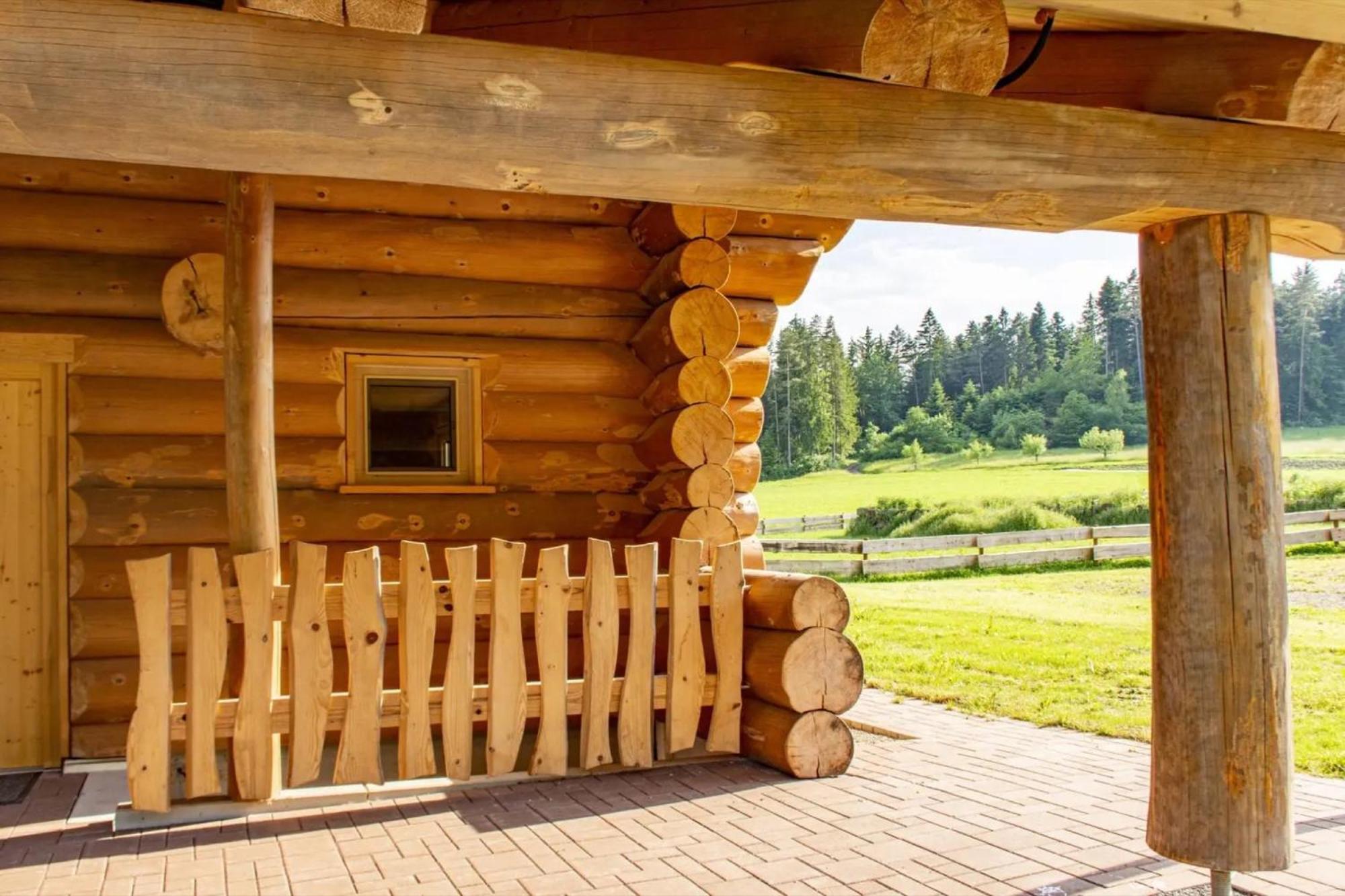 Blockhaus Almhütte Hofblick