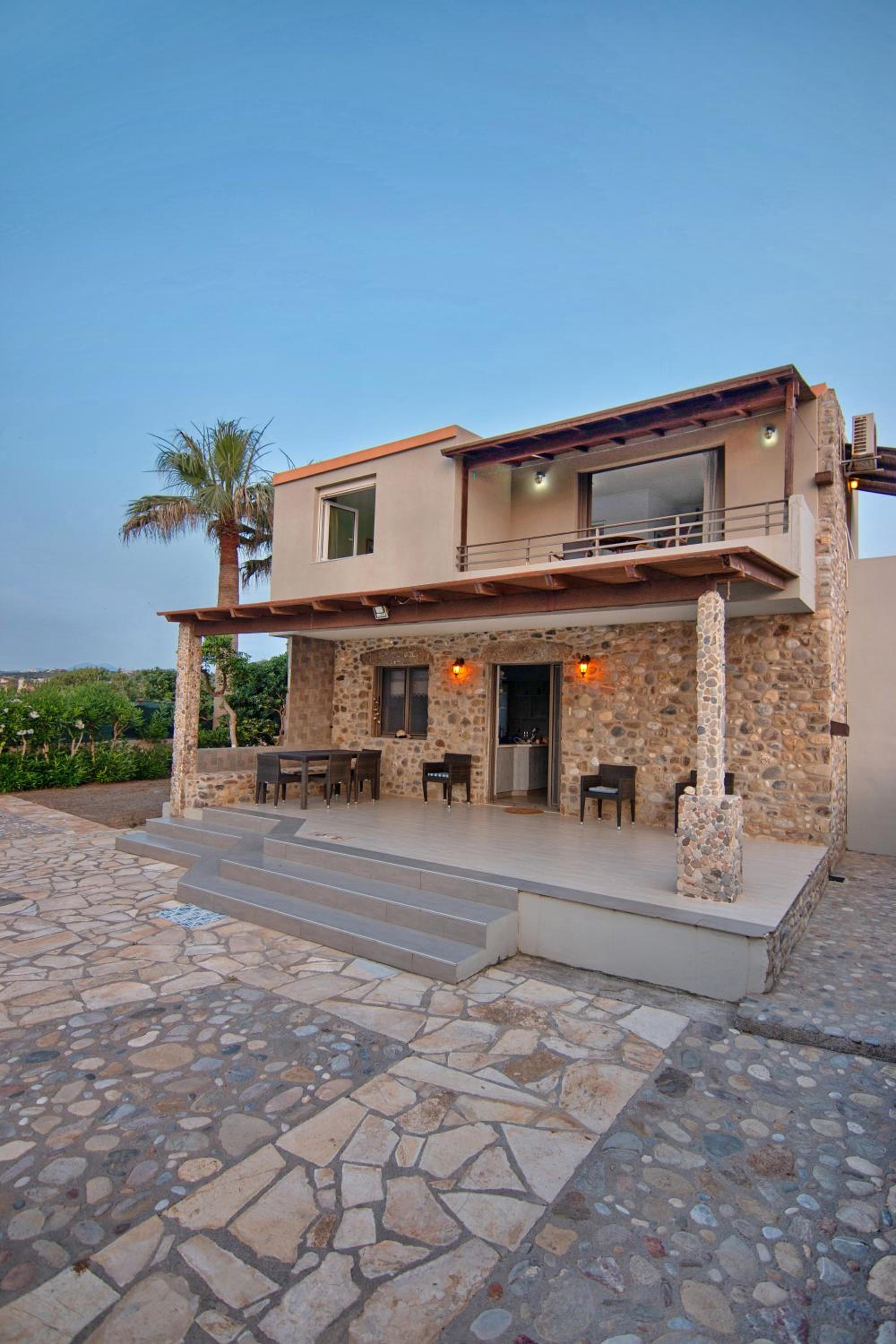 Villa Thalassa Stavromenos beach view 2