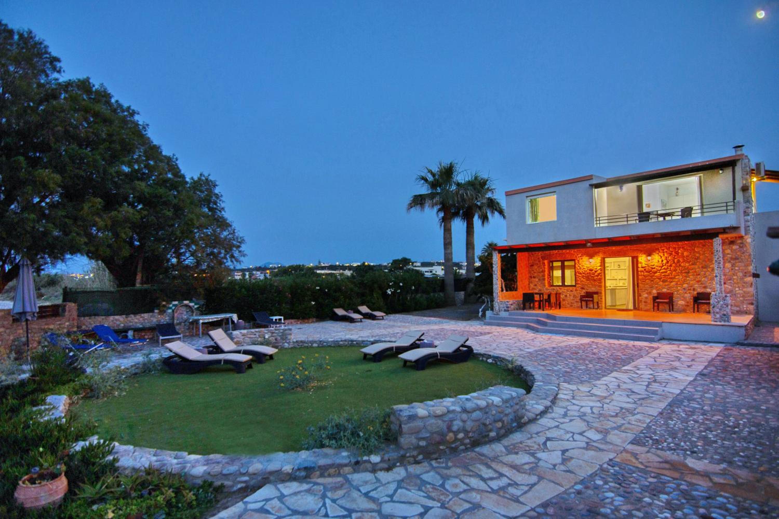 Villa Thalassa Stavromenos beach view 4