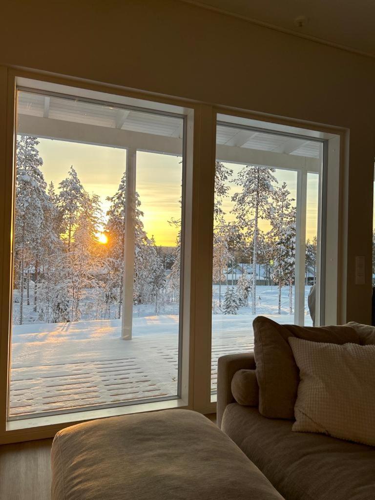 Villa Kataja with winter forest landscape and wi-fi
