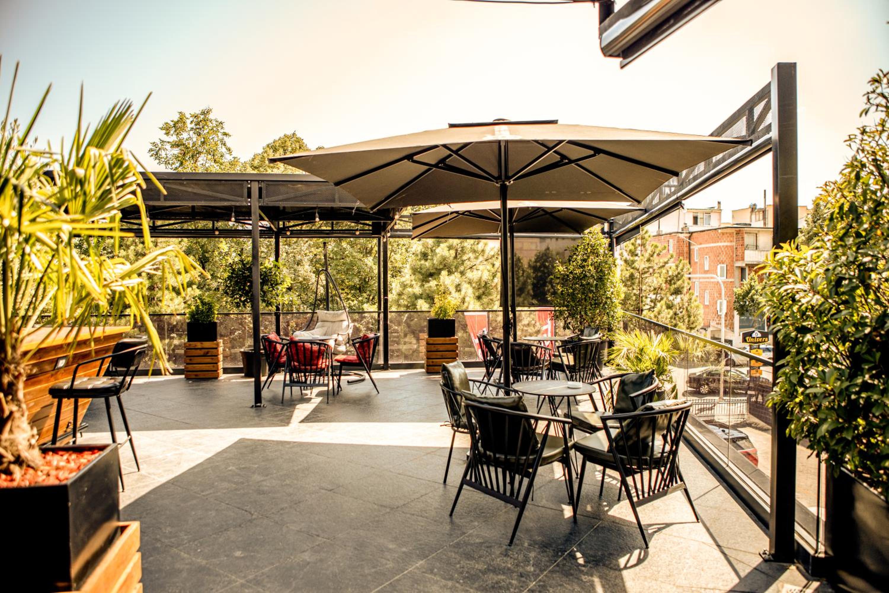 outdoor BBQ area