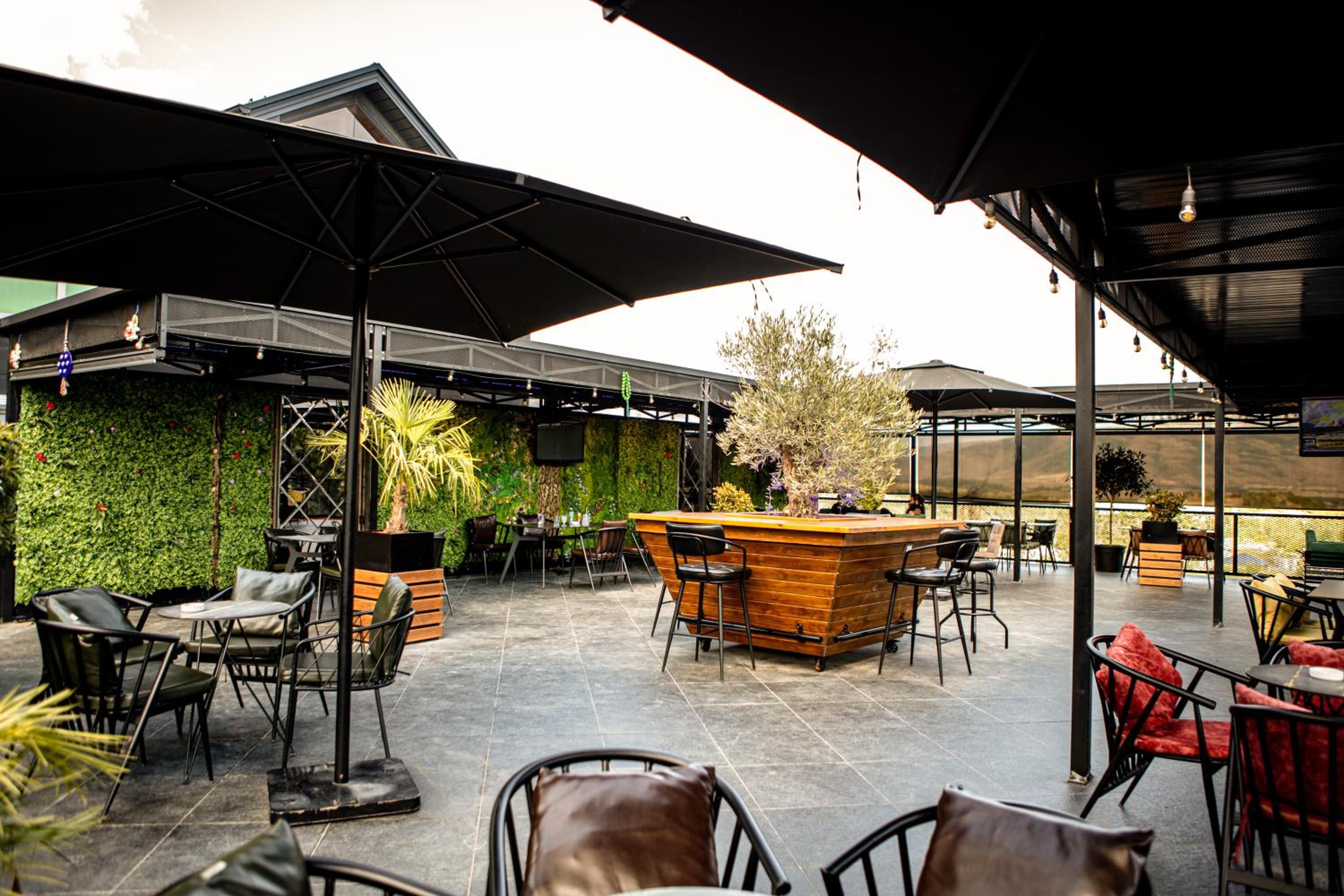 outdoor BBQ area