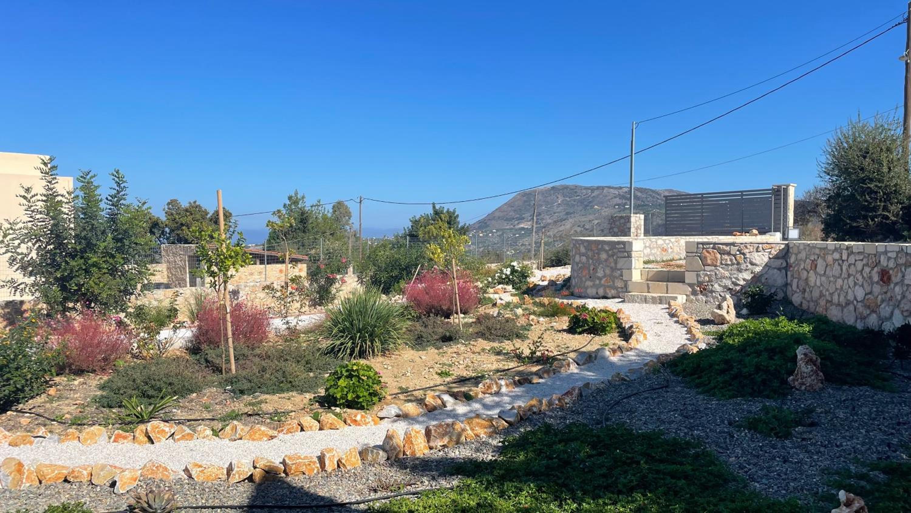 STUNNING MOUNTAIN AND SEA VIEW VILLA ELENI IN VAMOS