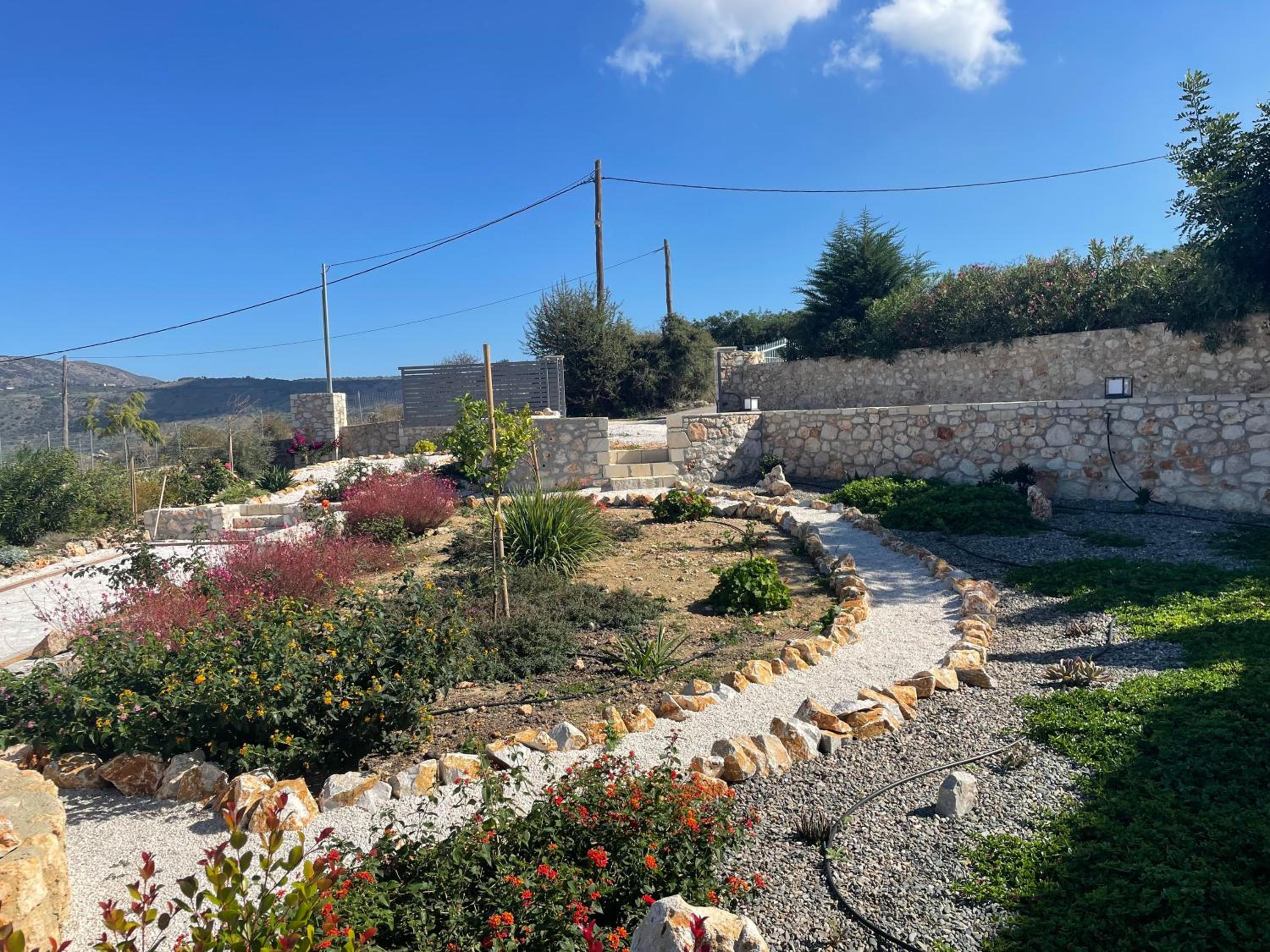 STUNNING MOUNTAIN AND SEA VIEW VILLA ELENI IN VAMOS