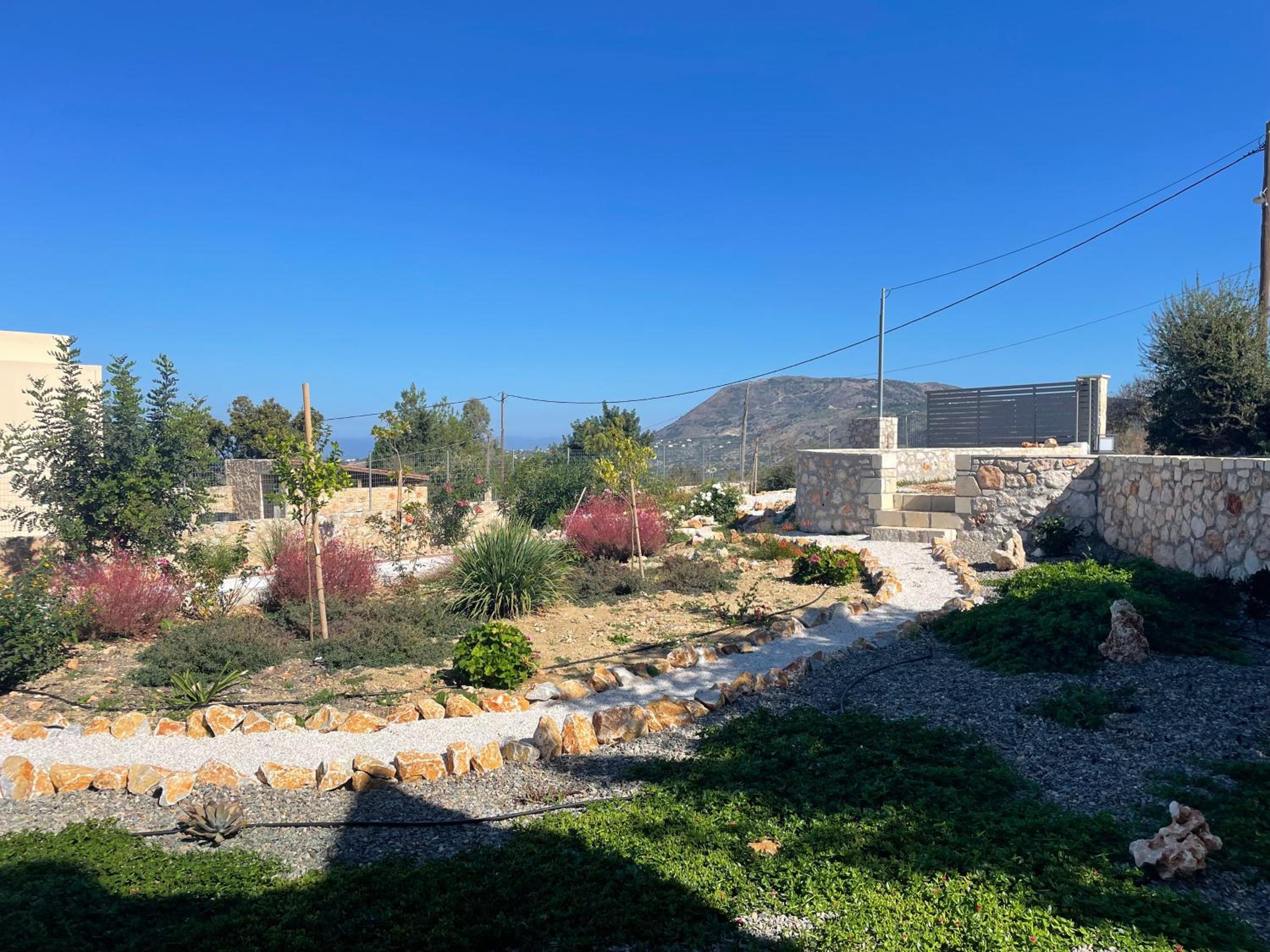STUNNING MOUNTAIN AND SEA VIEW VILLA ELENI IN VAMOS