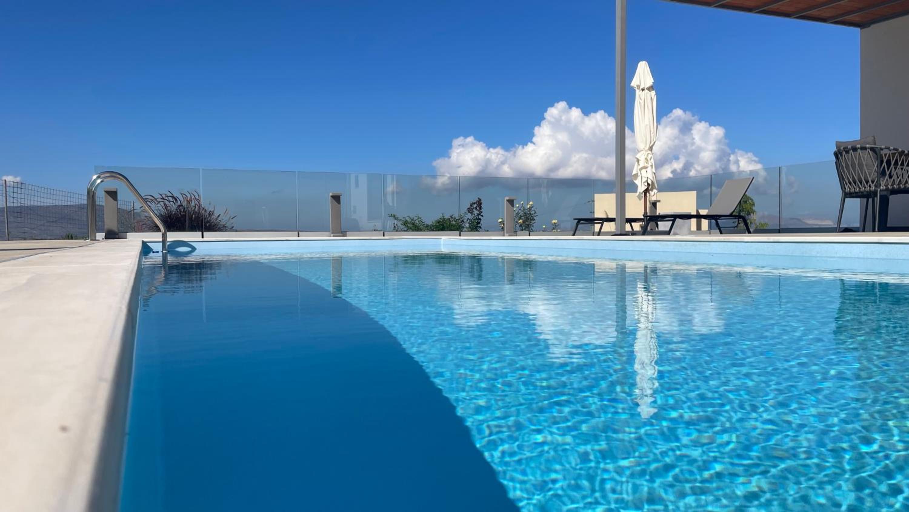 STUNNING MOUNTAIN AND SEA VIEW VILLA ELENI IN VAMOS