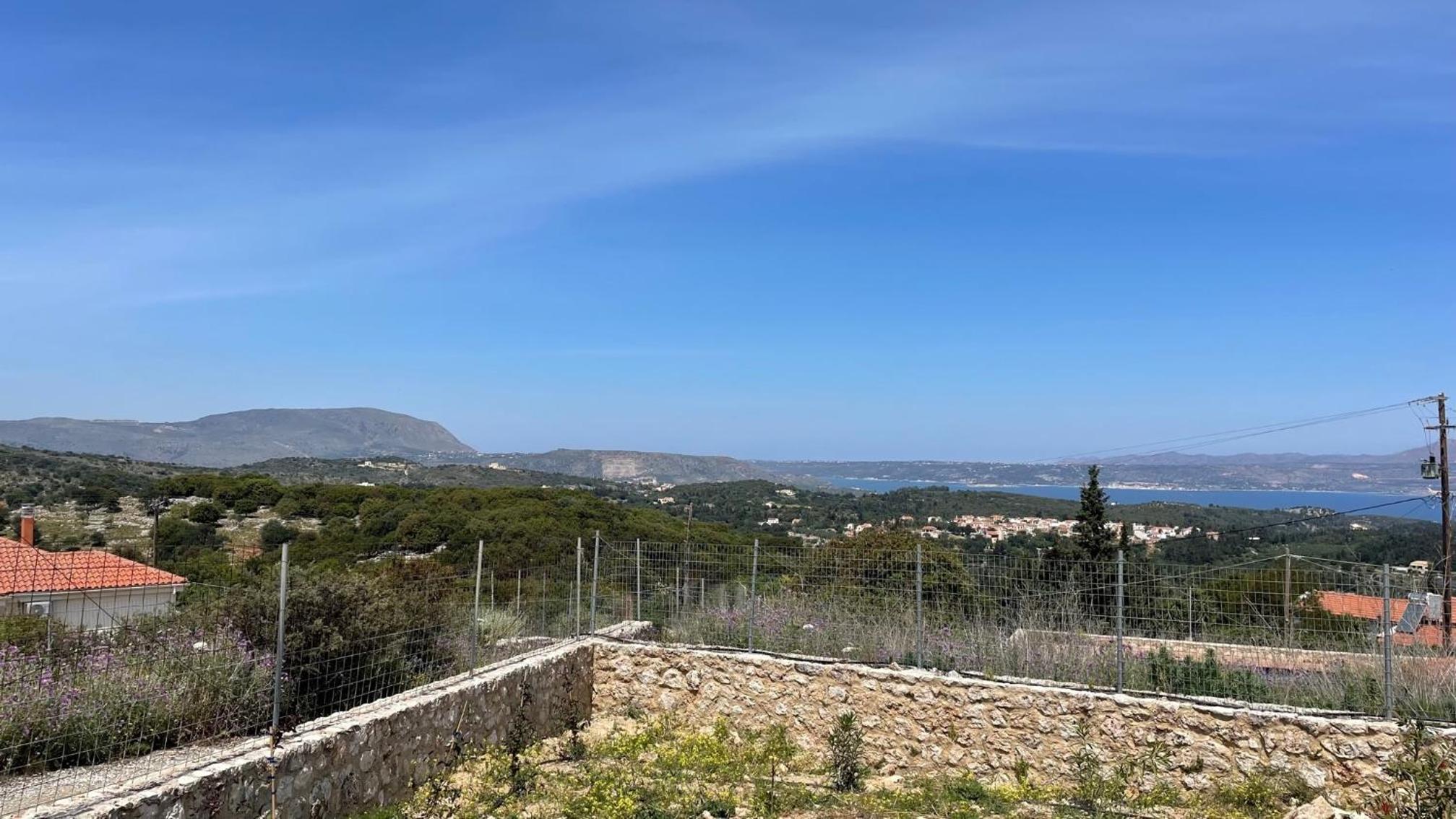 STUNNING MOUNTAIN AND SEA VIEW VILLA ELENI IN VAMOS