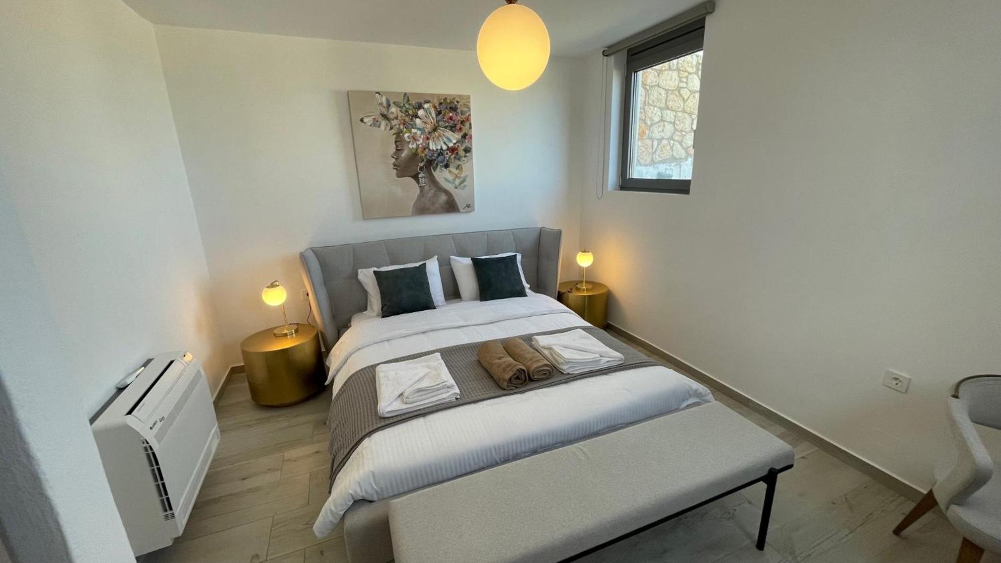 STUNNING MOUNTAIN AND SEA VIEW VILLA ELENI IN VAMOS