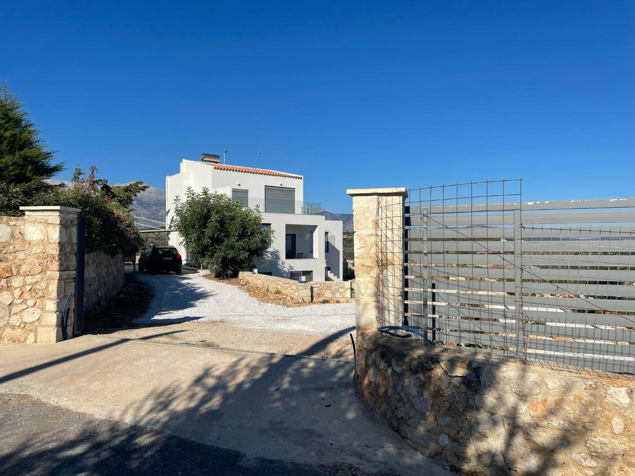 STUNNING MOUNTAIN AND SEA VIEW VILLA ELENI IN VAMOS