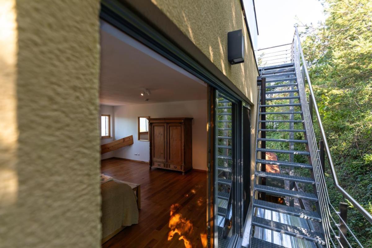 Ferienhaus hoch über dem Taubertal mit fantastischem Weitblick, Dachterrasse, 2000m2 großem Grundstück und Kamin