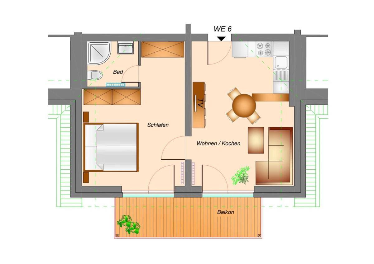 Traumhaftes Appartement mit Balkon - Odins Blick Wohnung 6 - mit Privatstrand, Sauna