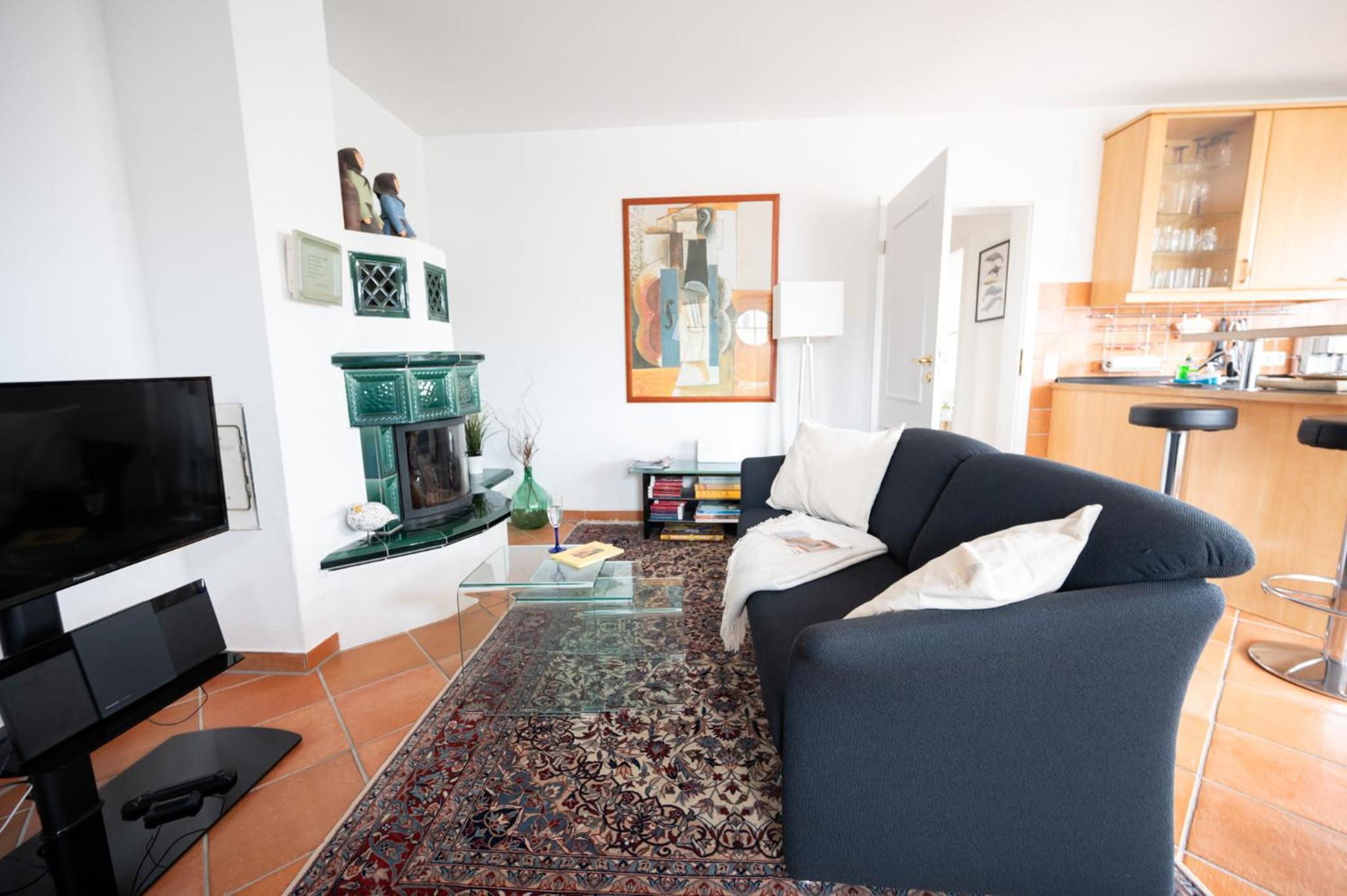 Villa Düne mit großer Sonnenterrasse, Kamin, Wlan und Tiefgarage für 2-4 Personen