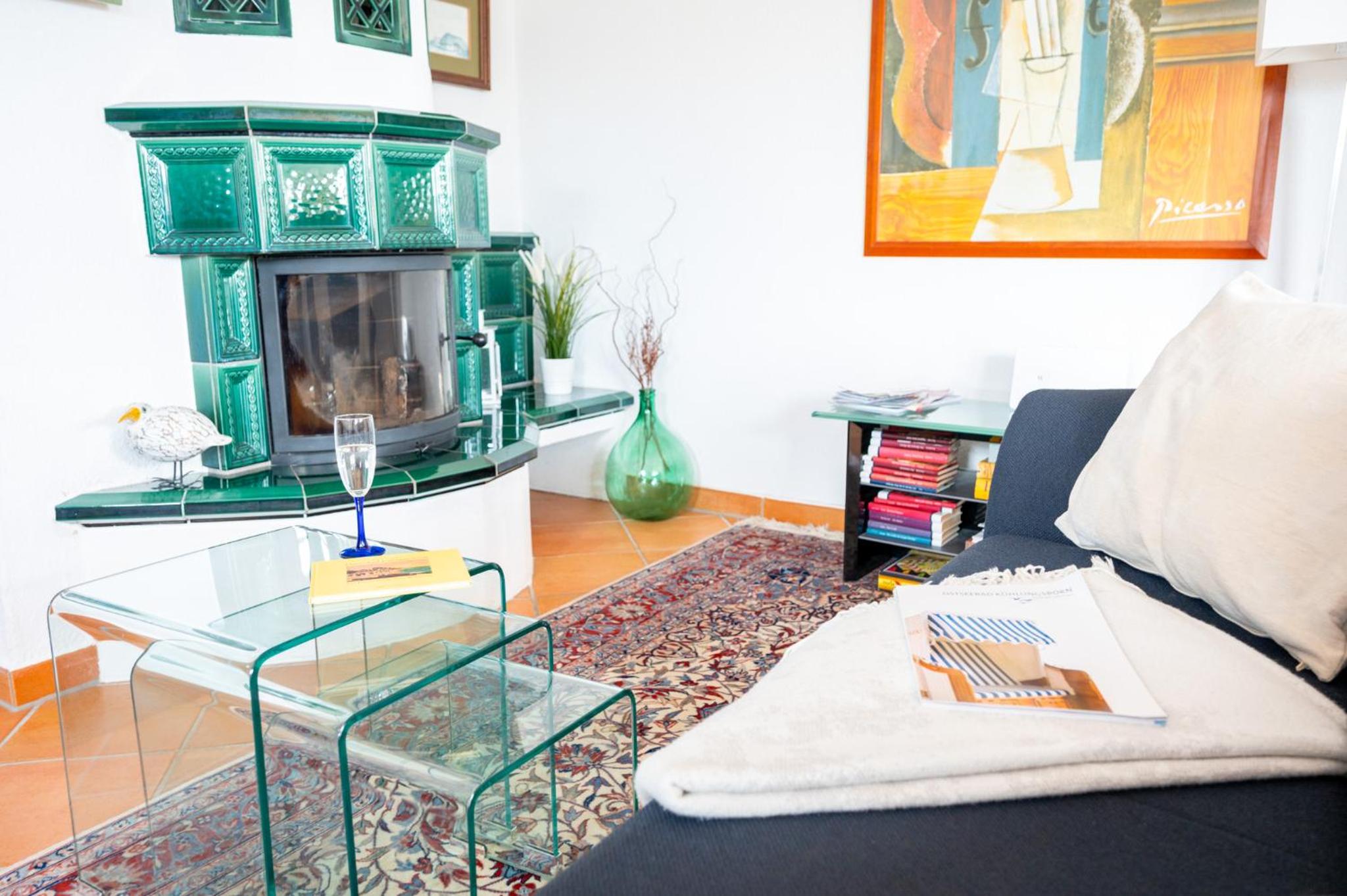 Villa Düne mit großer Sonnenterrasse, Kamin, Wlan und Tiefgarage für 2-4 Personen