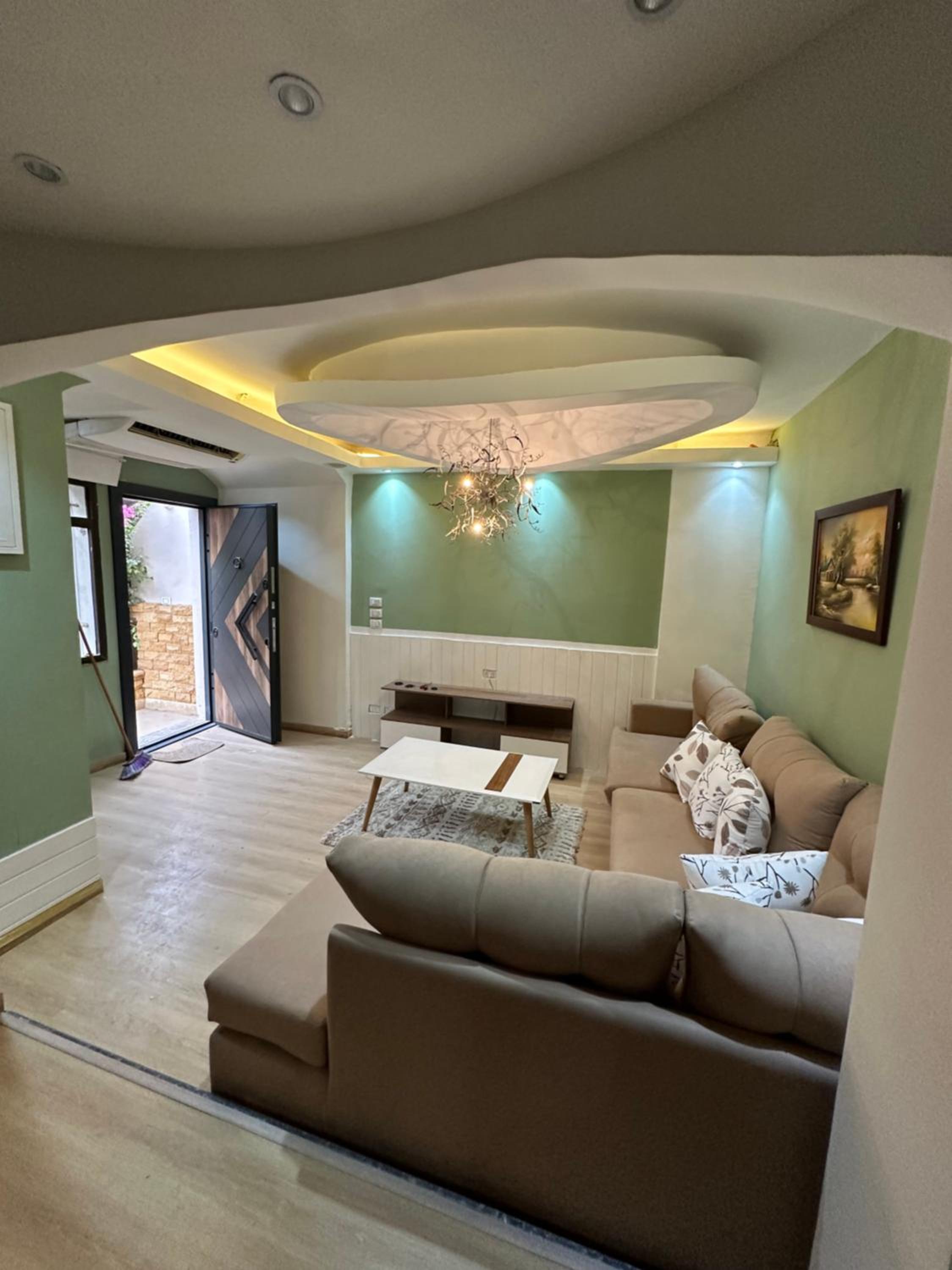 One room apartment with Garden Rehab city