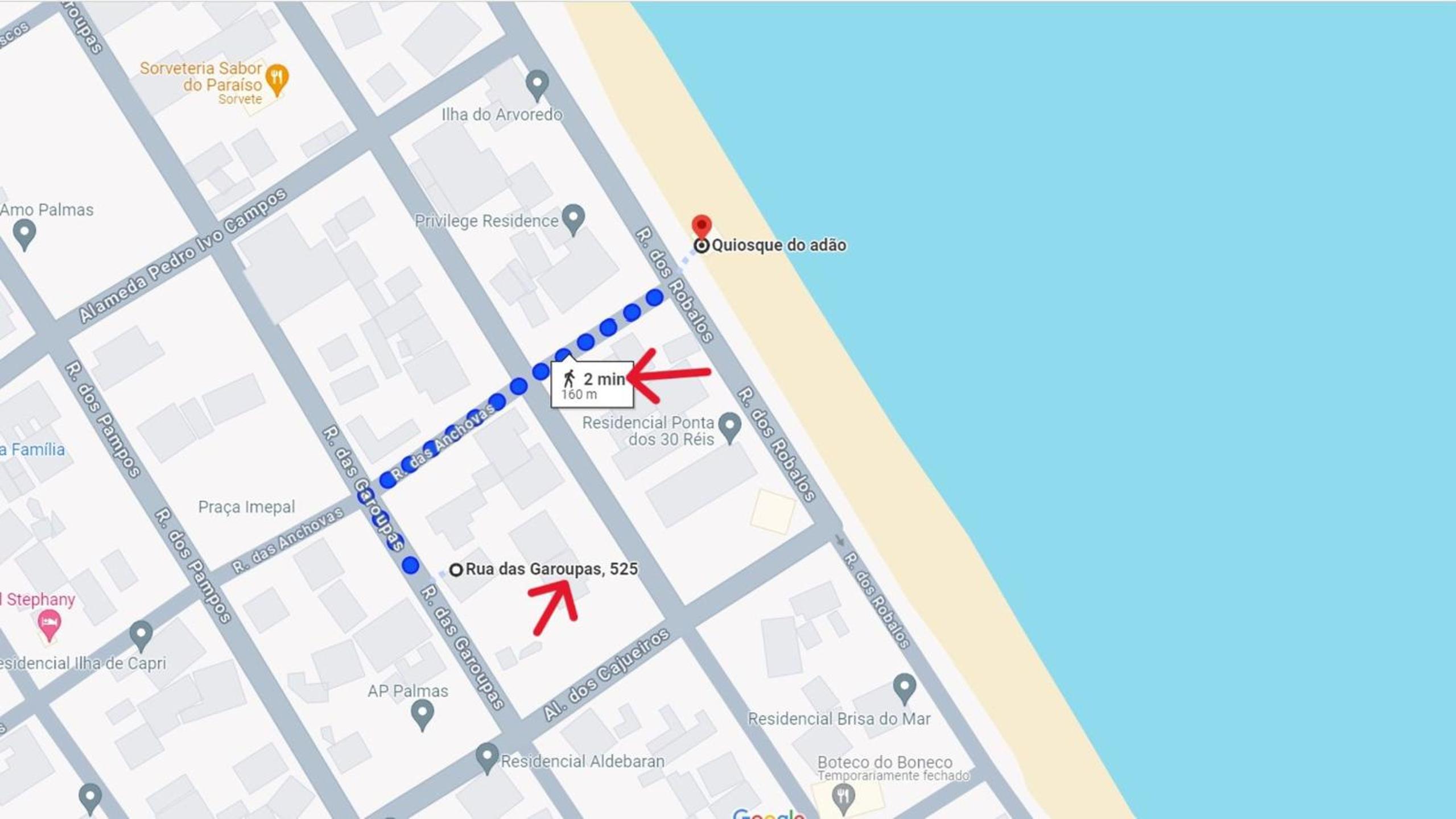 #014 Lindo apto suíte 2 minutos a pé da praia de Palmas