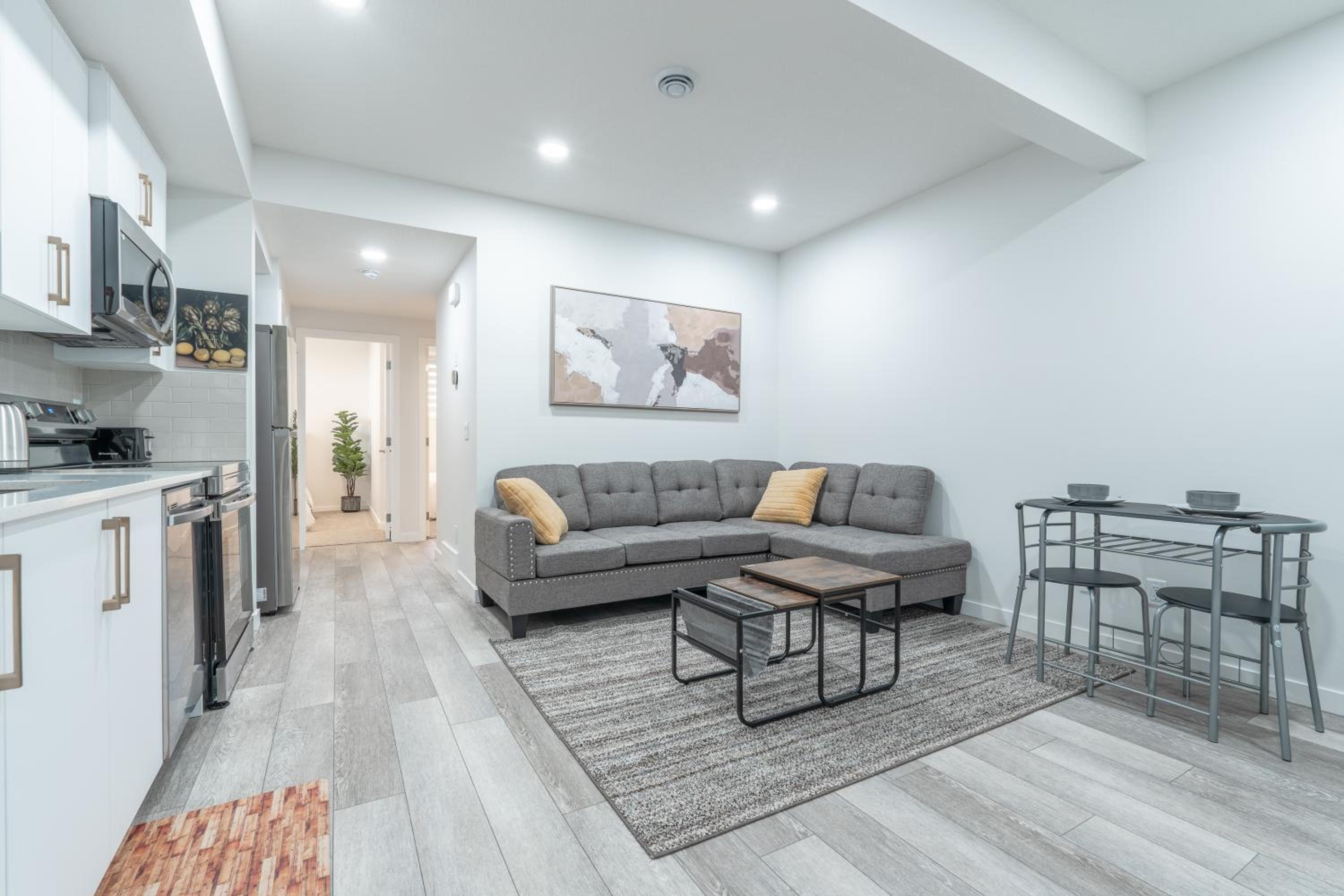 Stylish Getaway 2BD Basement by YMCA and South Health Campus Hospital