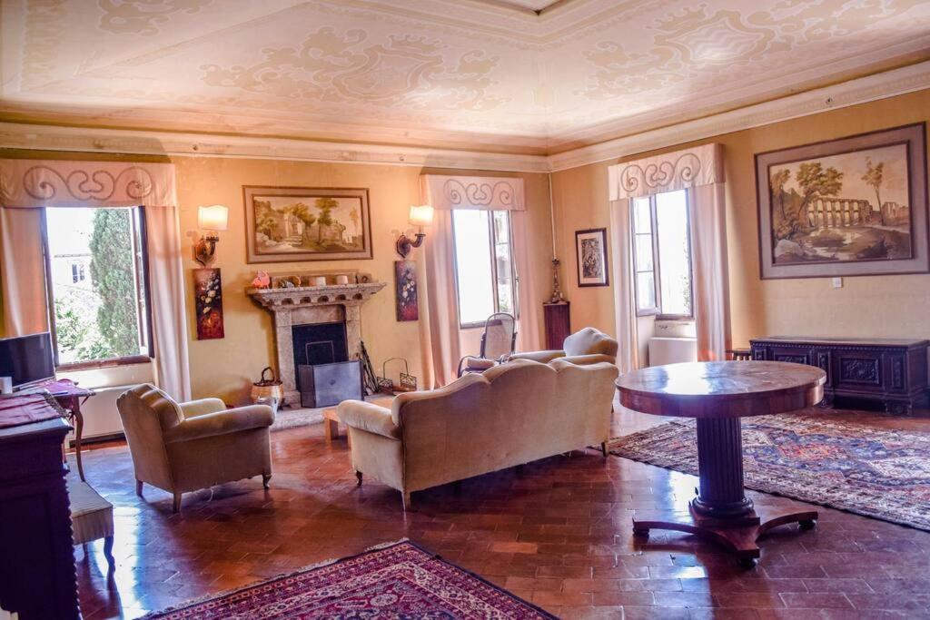 Renovated manor with garden and private pool view 5