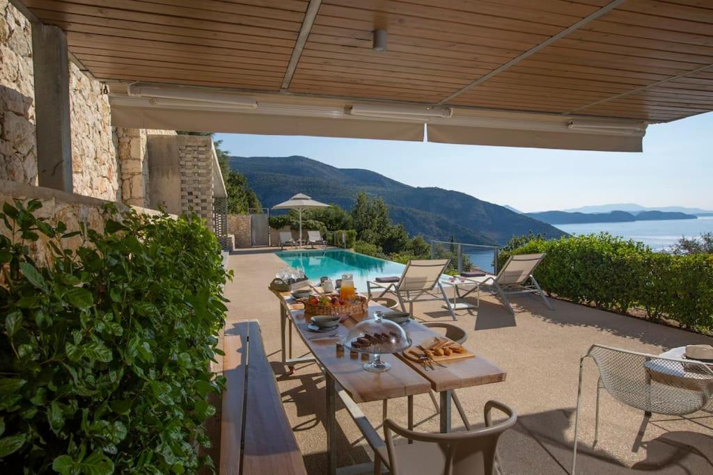 Villa Posidonia of BLUE CAVES complex with perfect view & salt water pool photo 5