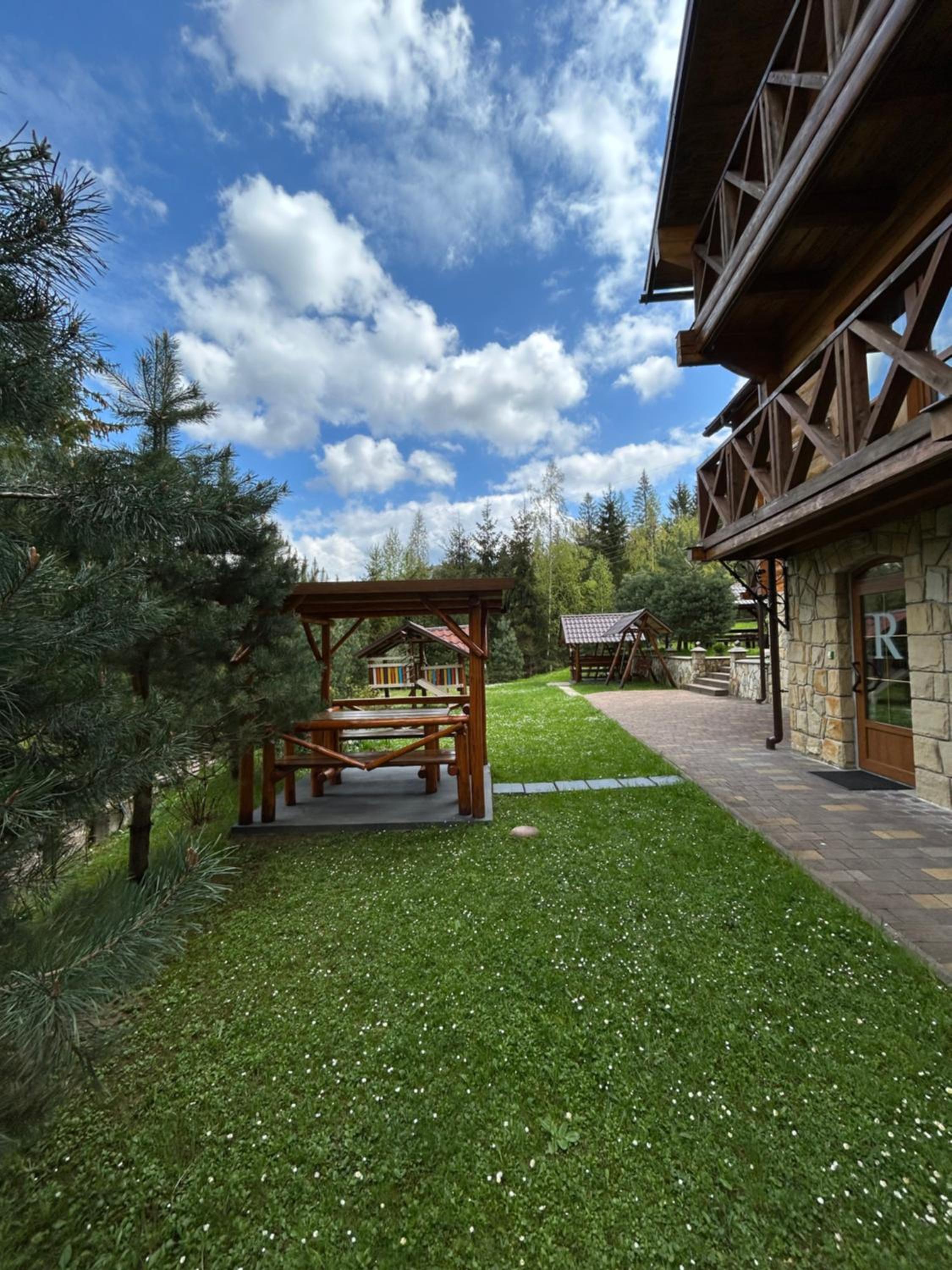 outdoor BBQ area