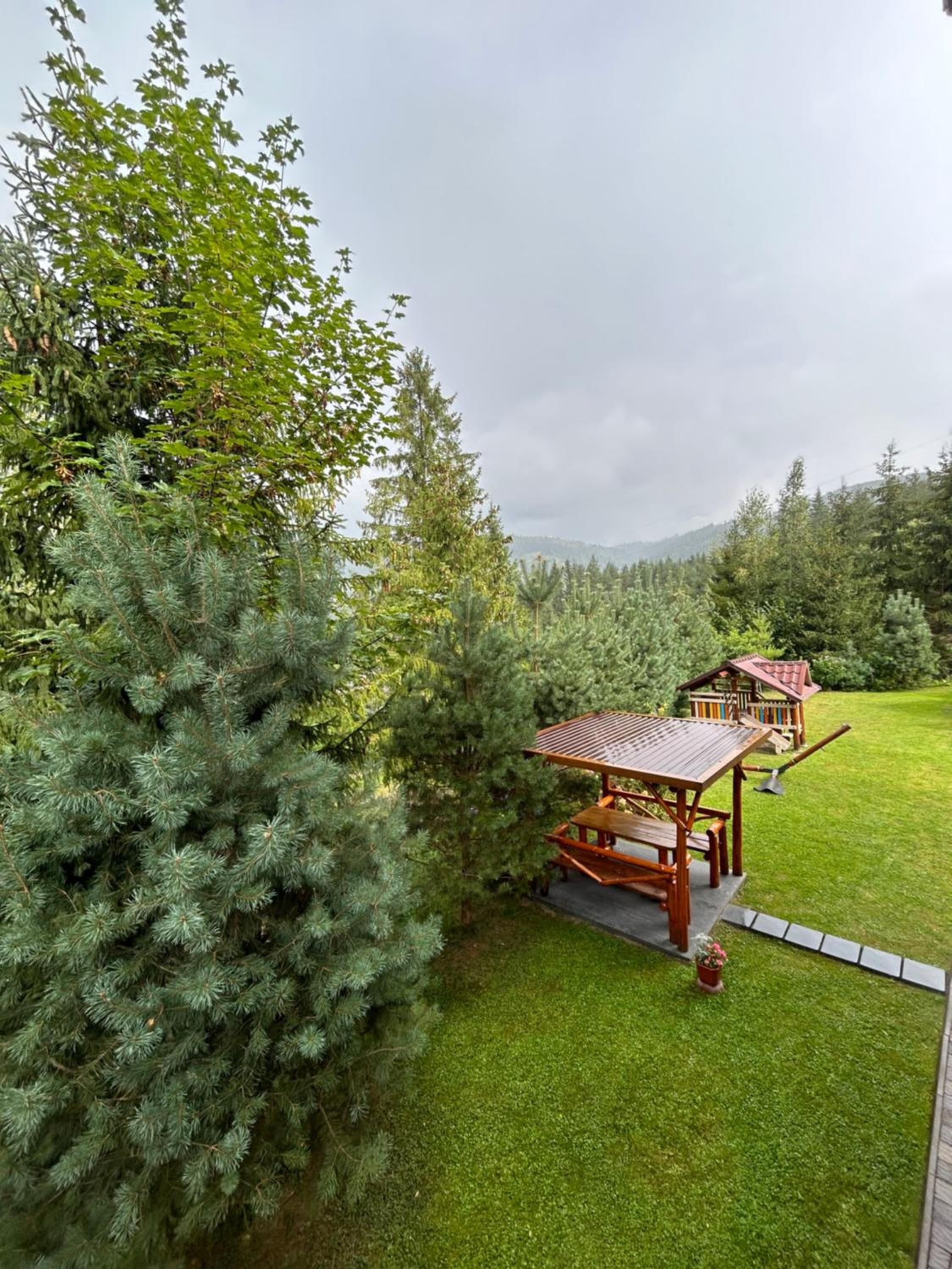 outdoor BBQ area